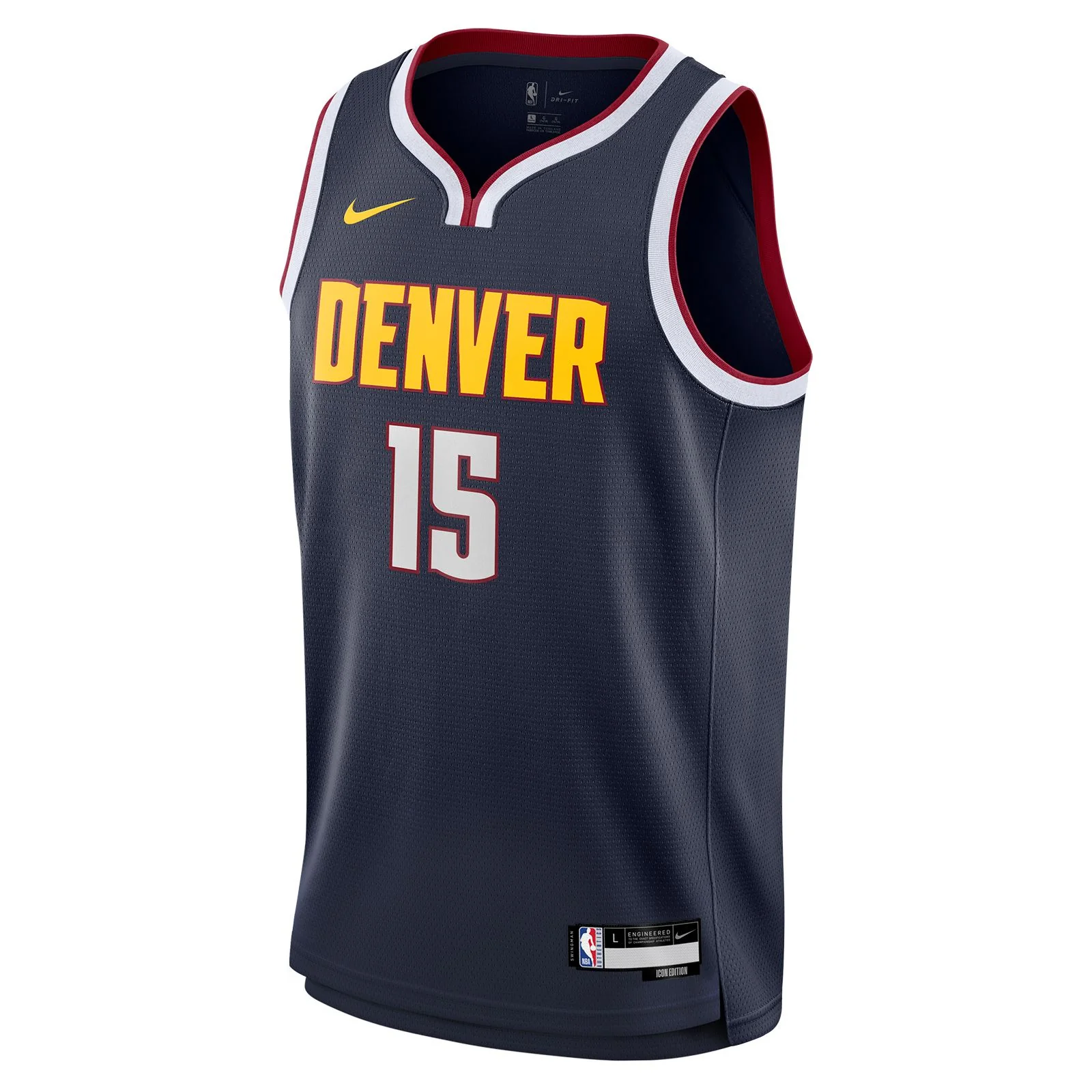 Nike Nuggets Jokic 15 Kids Icon Jersey