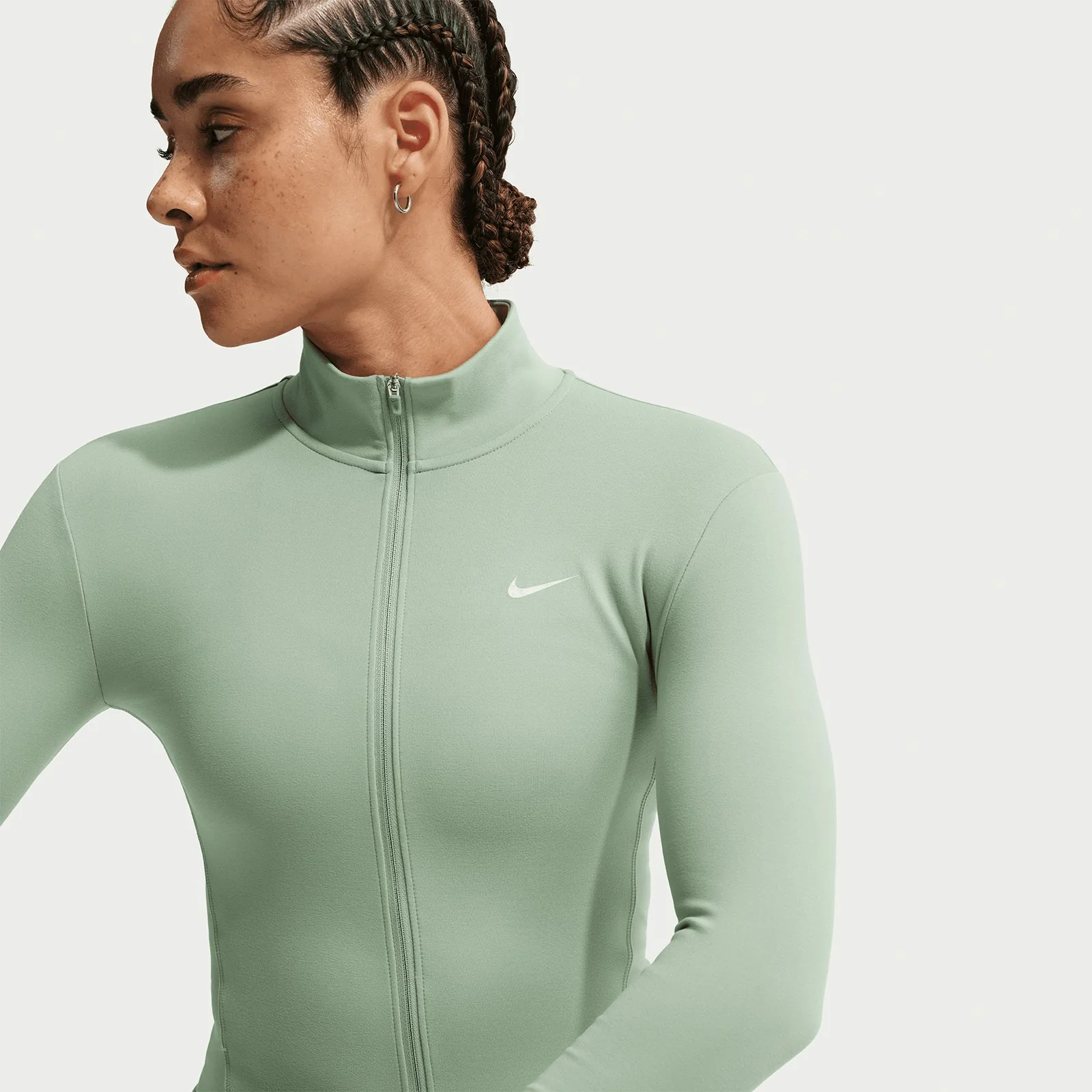 Nike One Fitted Womens Dri-FIT Full-Zip Jacket - Image 5
