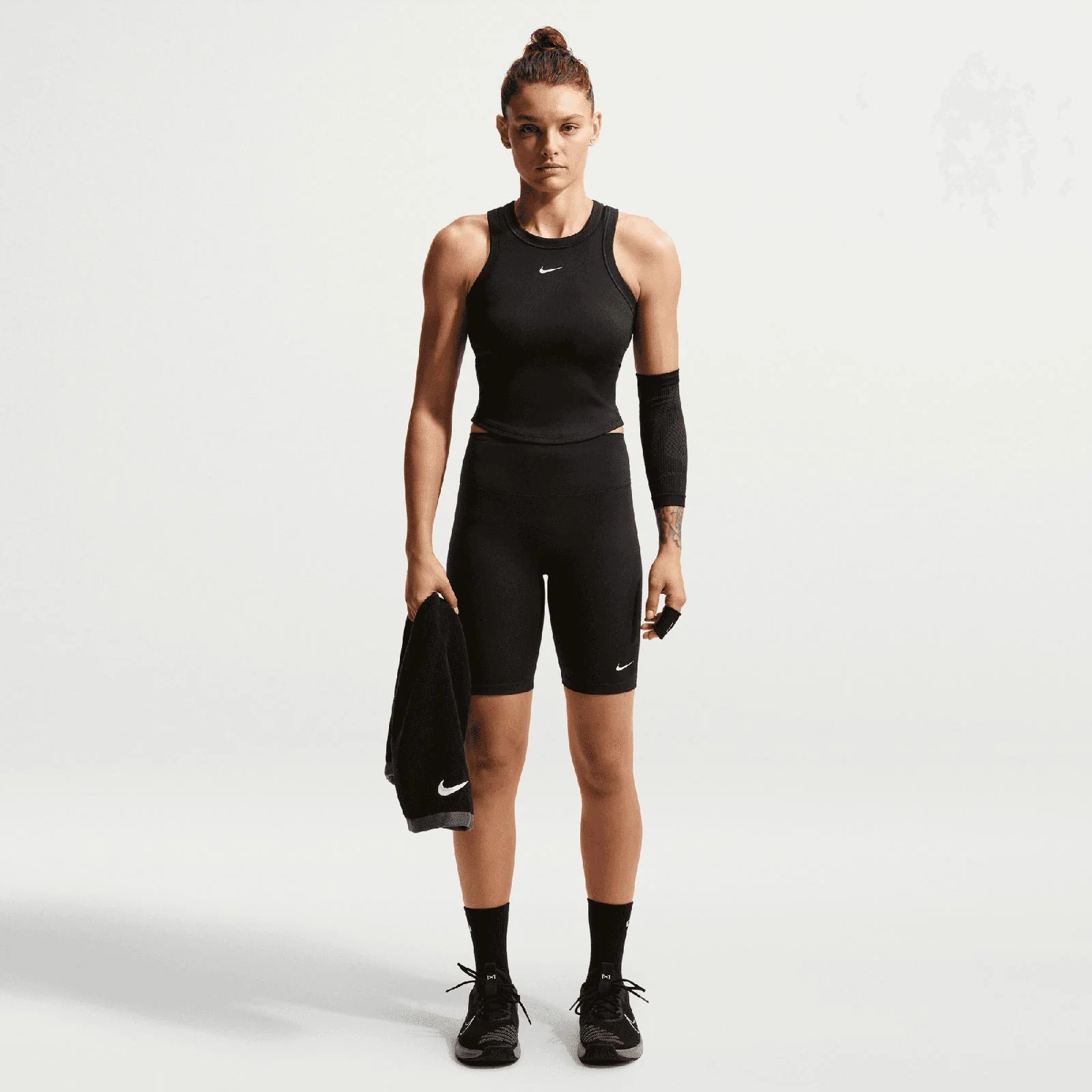 Nike One Fitted Womens Dri-FIT Cropped Tank Top - Image 6