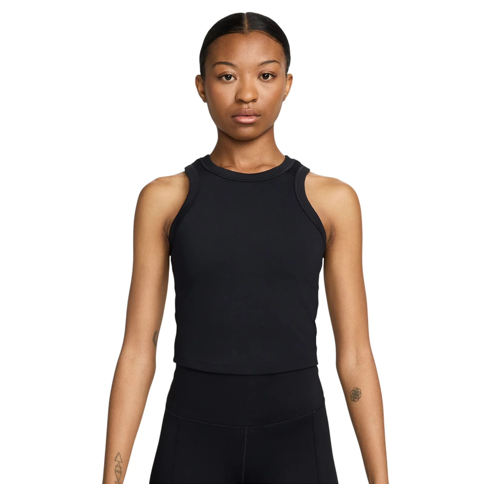 Nike One Fitted Womens Dri-FIT Cropped Tank Top