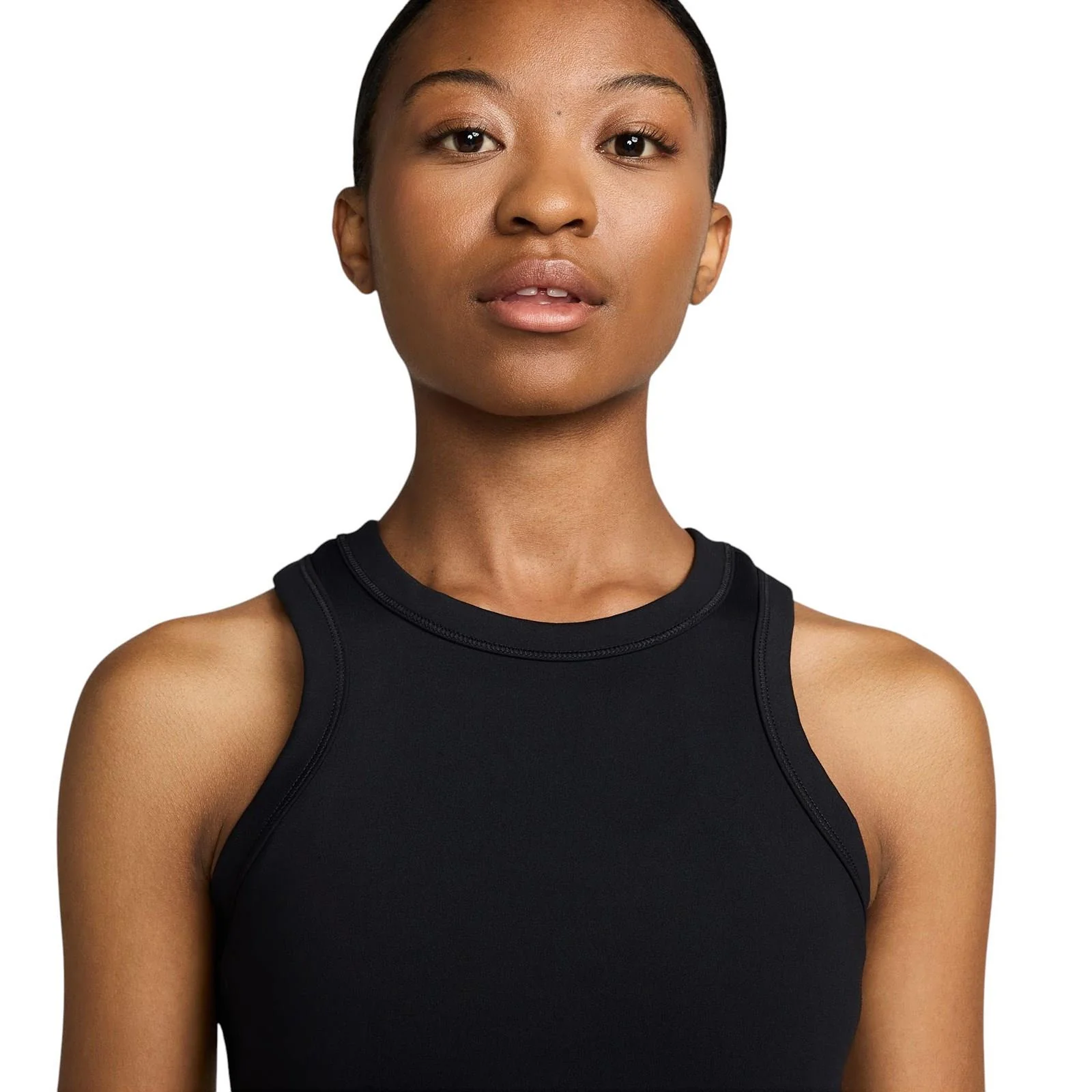 Nike One Fitted Womens Dri-FIT Cropped Tank Top - Image 3
