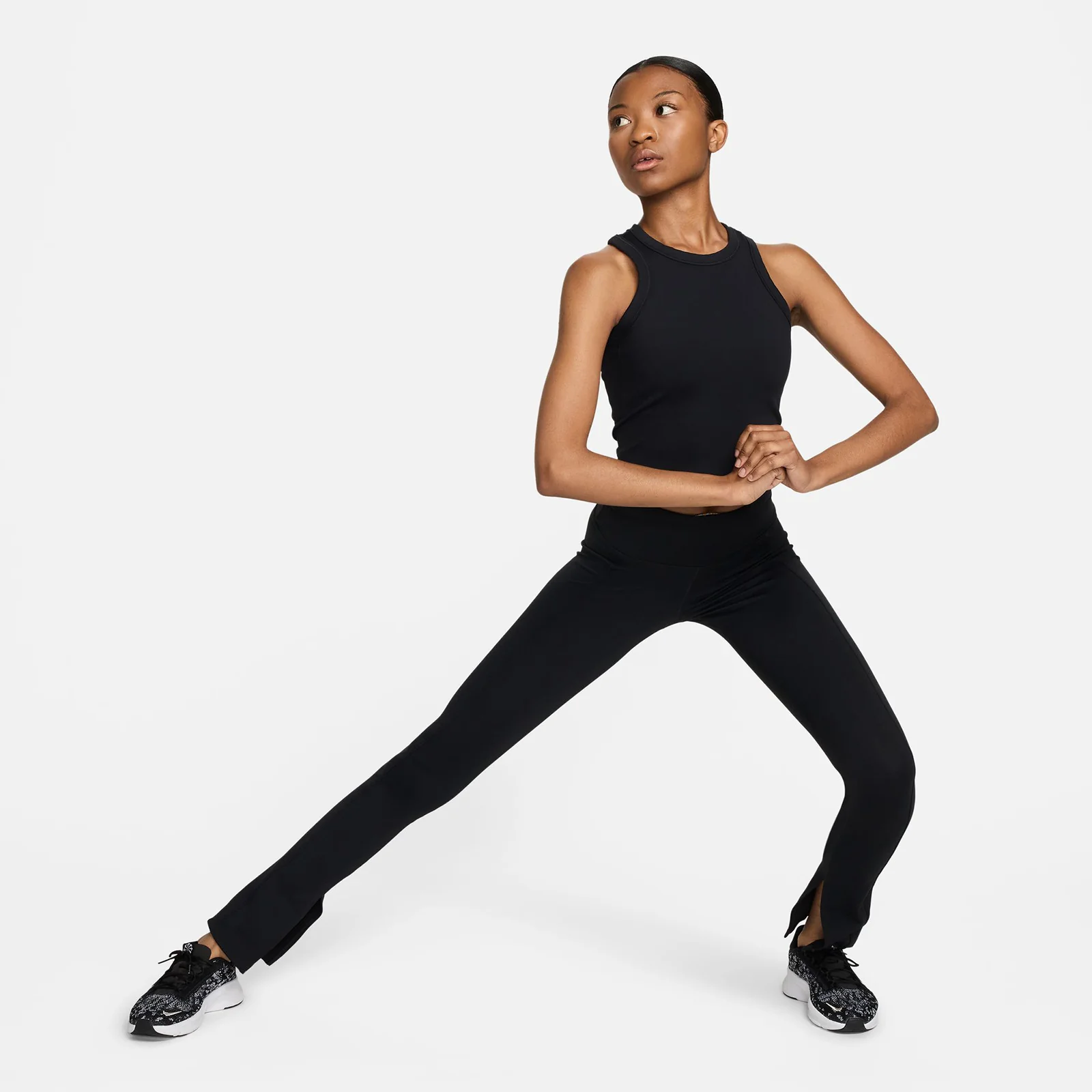 Nike One Fitted Womens Dri-FIT Cropped Tank Top - Image 5