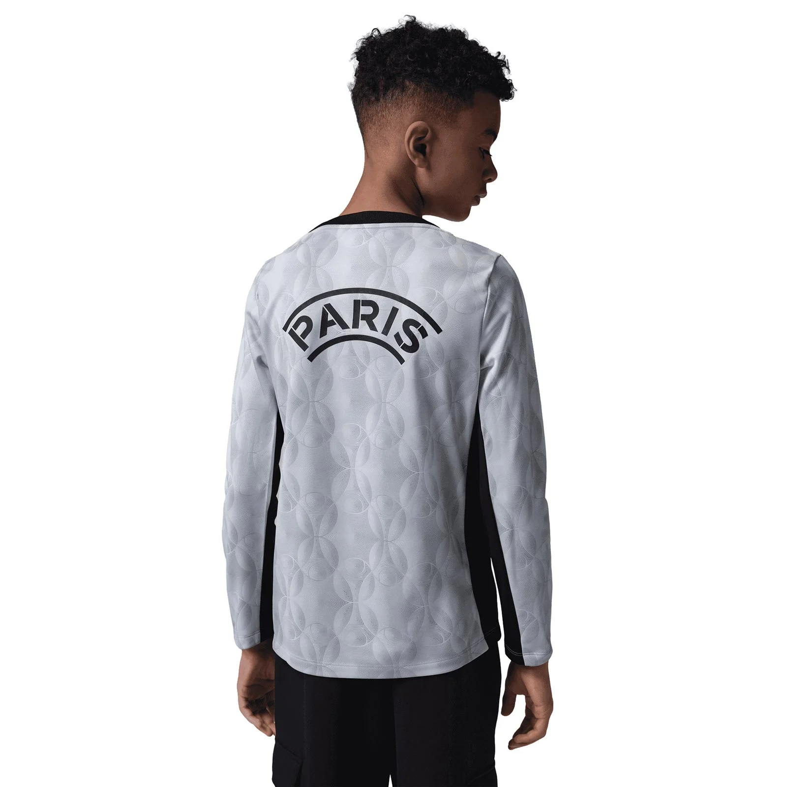 Nike Jordan Paris Saint-Germain Strike Night Edition Kids Dri-FIT Soccer Long-Sleeve Knit Top - Image 2