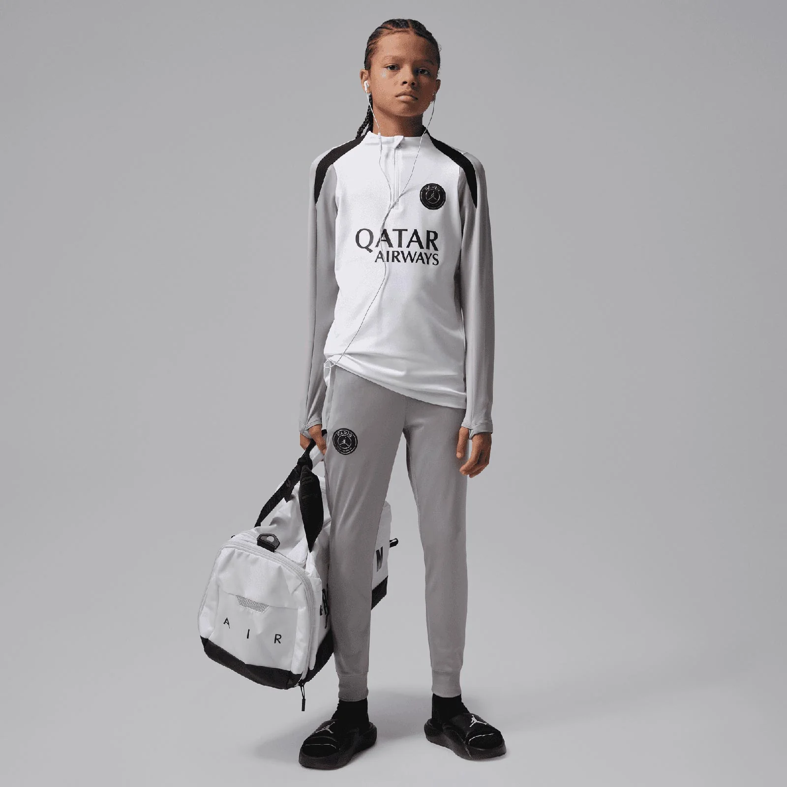 Nike Jordan Paris Saint-Germain Strike Night Edition Kids Dri-FIT Soccer Knit Drill Top - Image 7