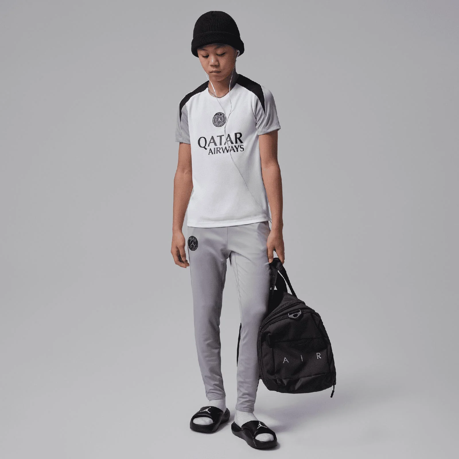 Nike Jordan Paris Saint-Germain Strike Night Edition Kids Dri-FIT Soccer Short-Sleeve Knit Top - Image 6