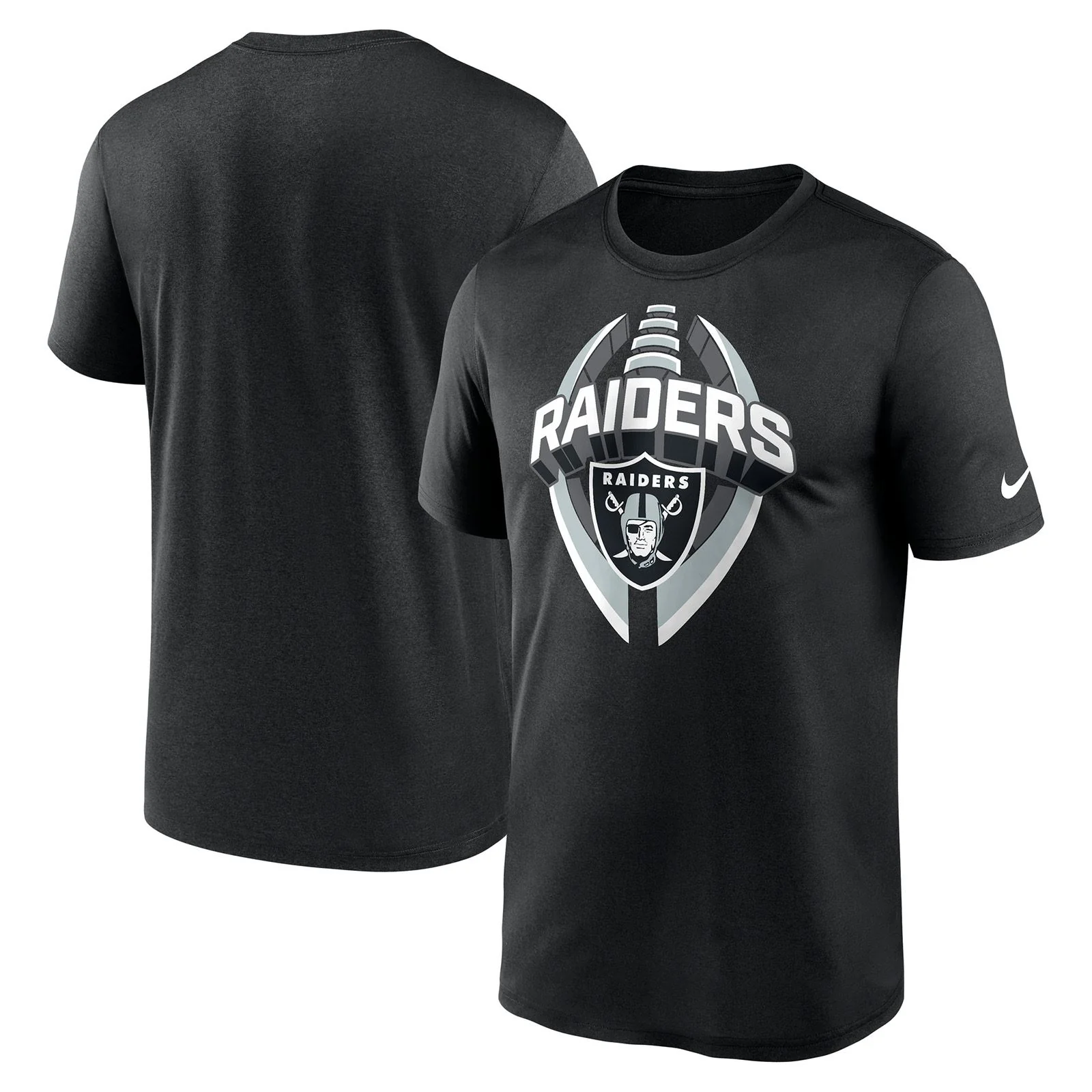 Nike Raiders Legend Icon NFL T-Shirt - Black - Image 3