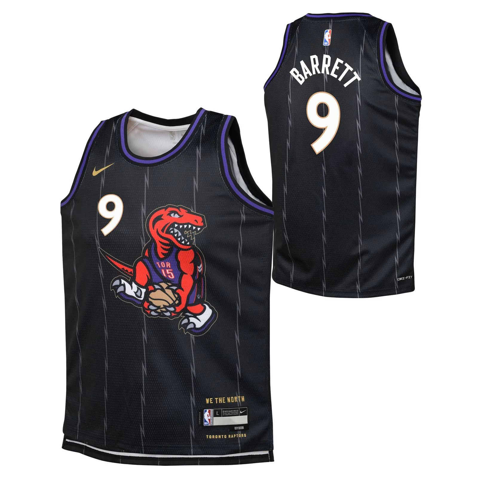 Nike Raptors Barrett 9 Kids Jersey - Image 3