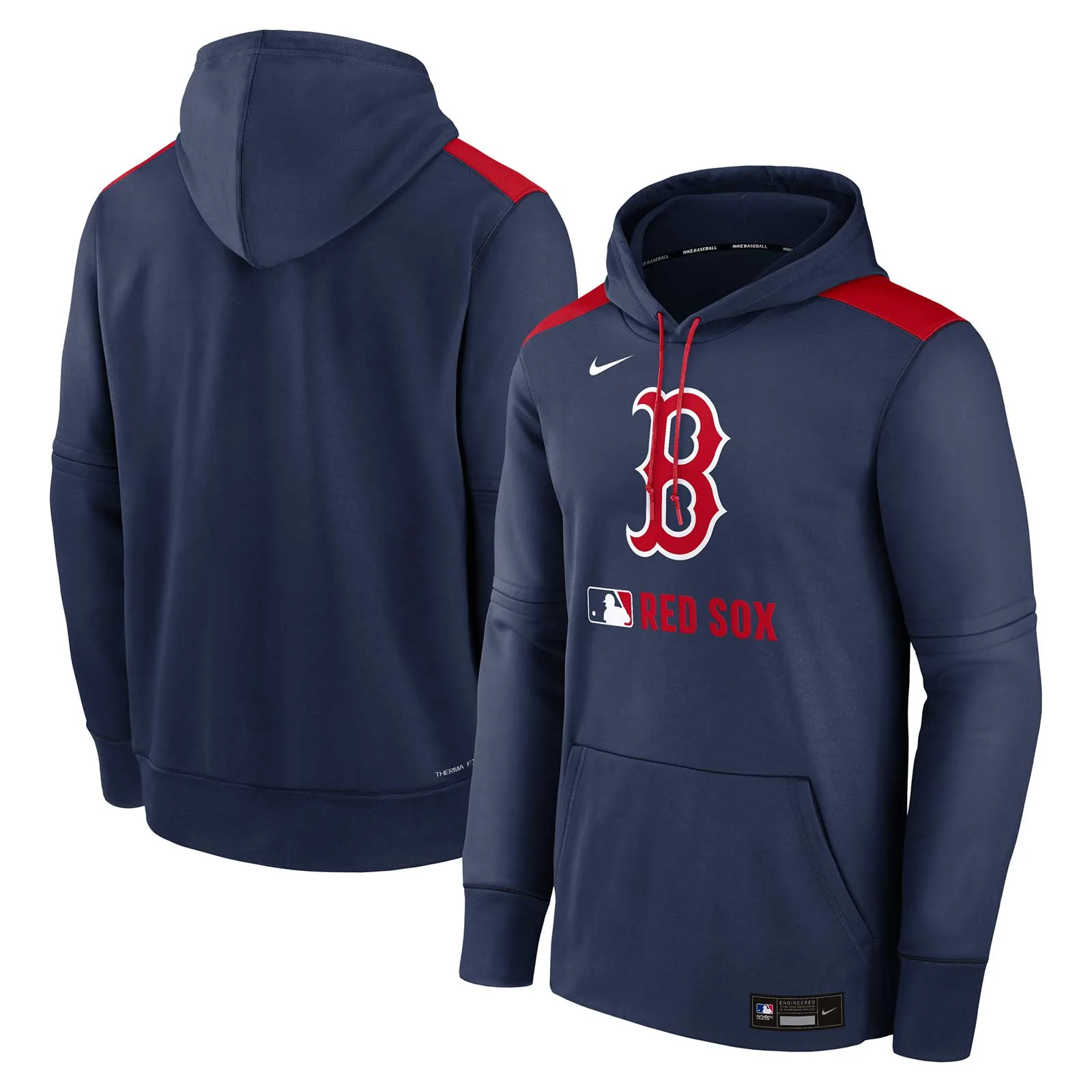 Nike Boston Red Sox 2025 Authentic Classic Pullover Hoodie - Image 3