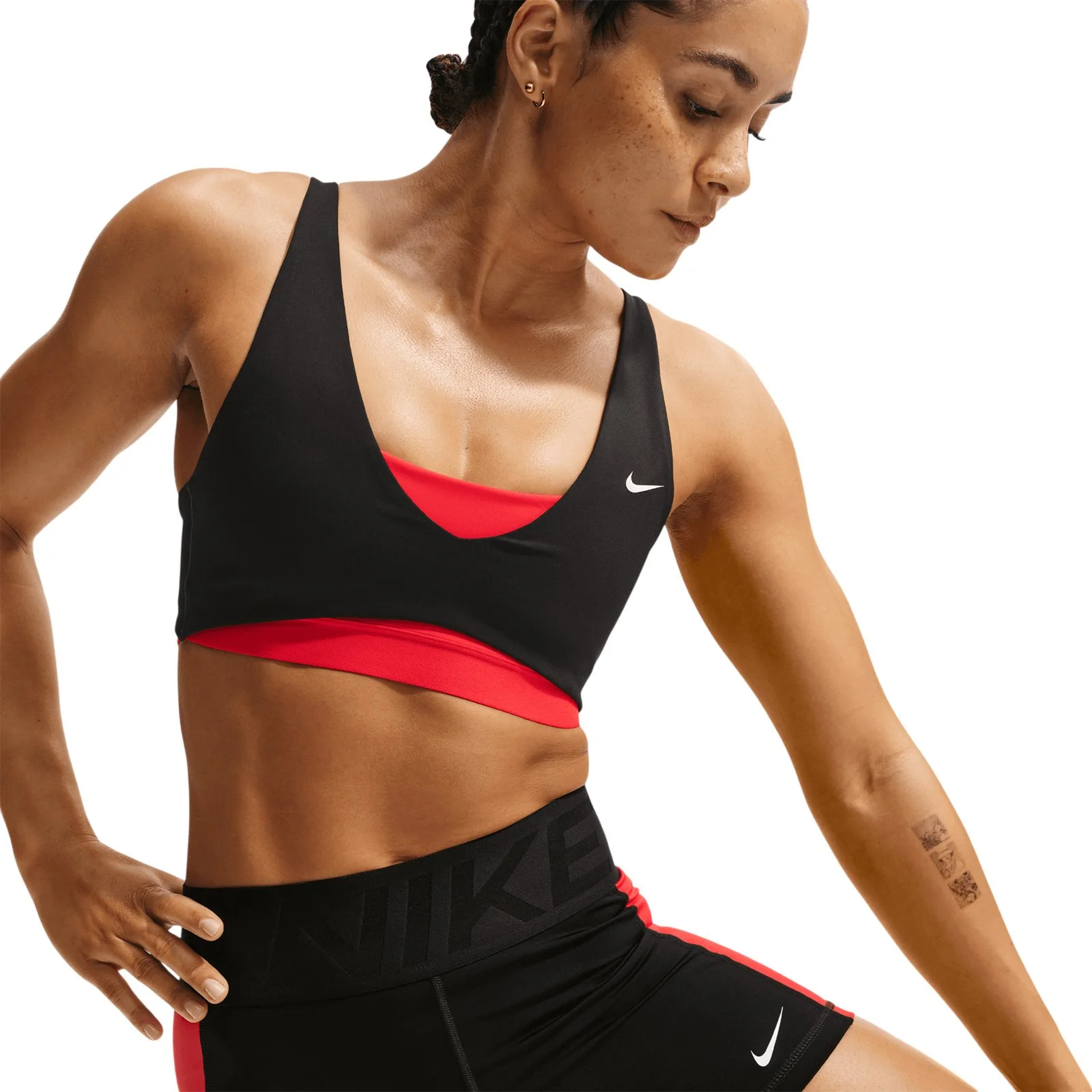 Nike Pro Sculpt Womens Medium-Support Lightly Lined Strappy Sports Bra