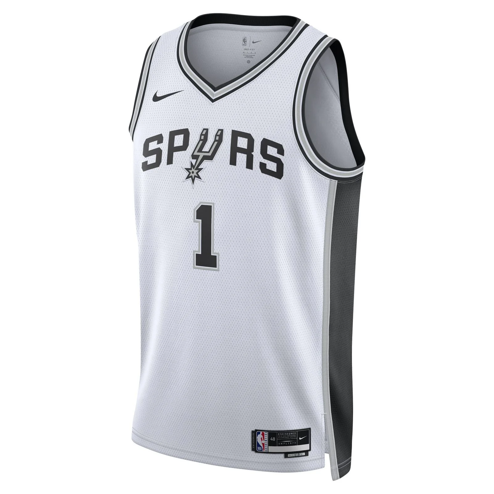 Nike San Antonio Spurs Wembanyama 1 Association Edition Mens NBA Jersey
