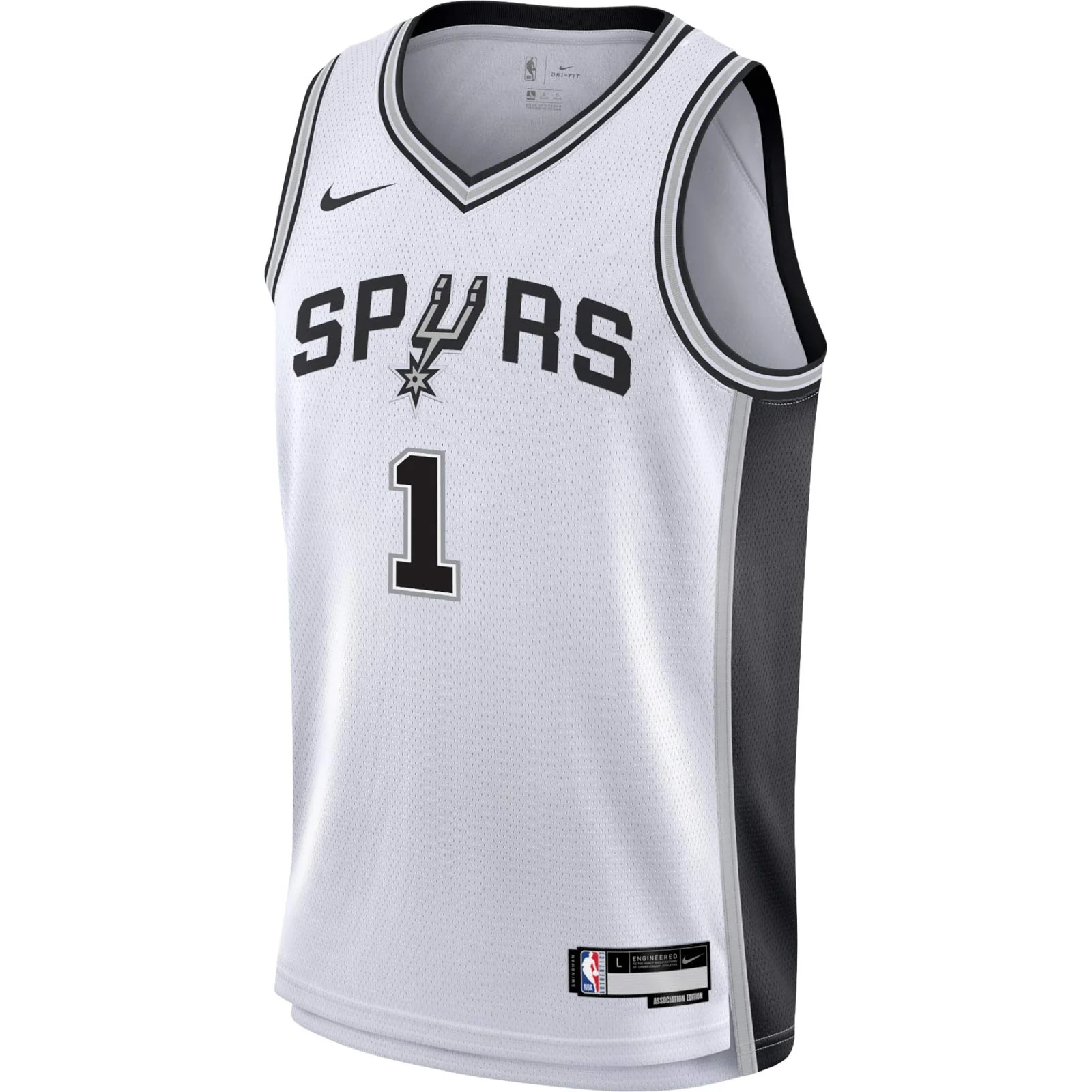 Nike Spurs Wembanyama 1 Association Kids Jersey