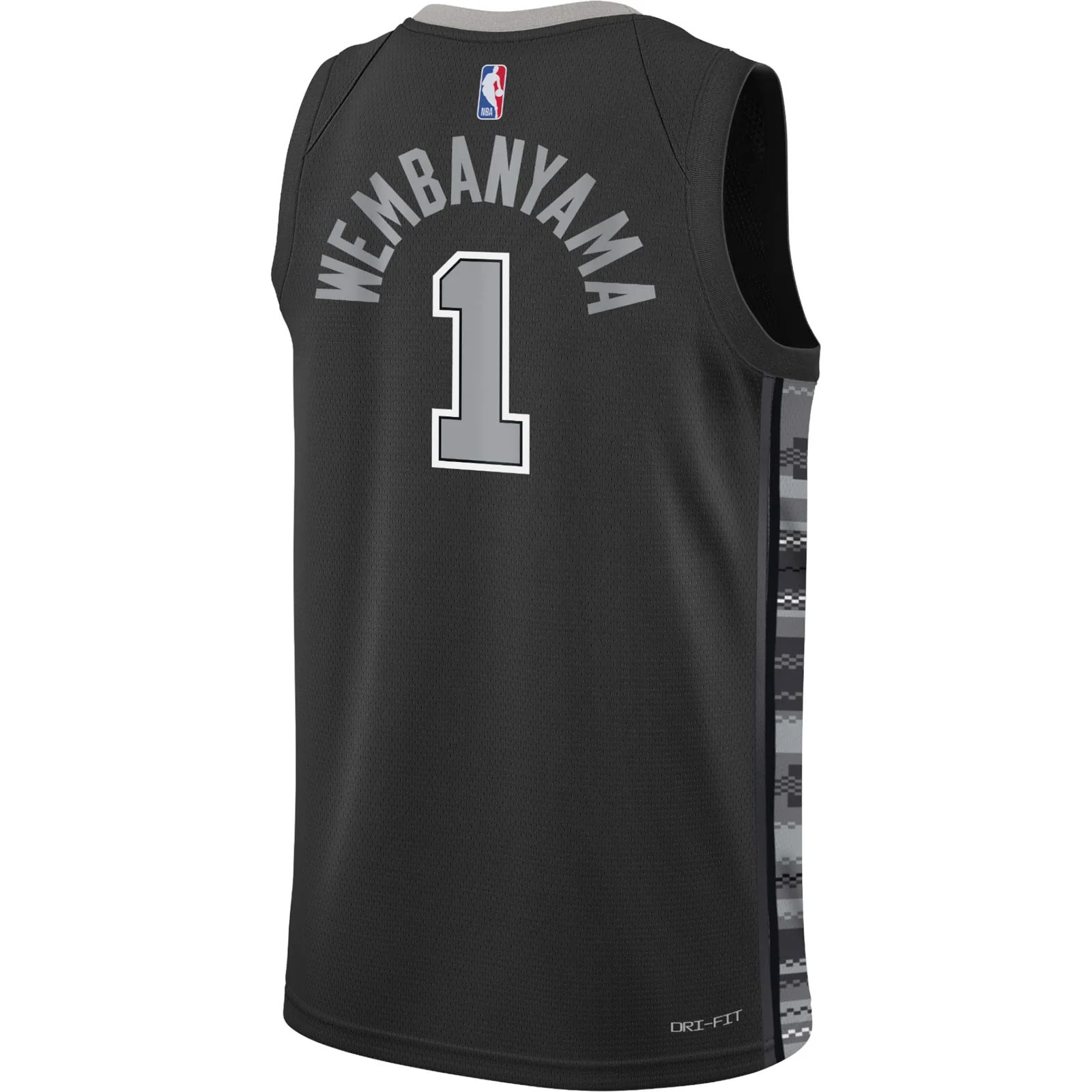 Nike Spurs Wembanyama 1 Association Kids Jersey - Image 2