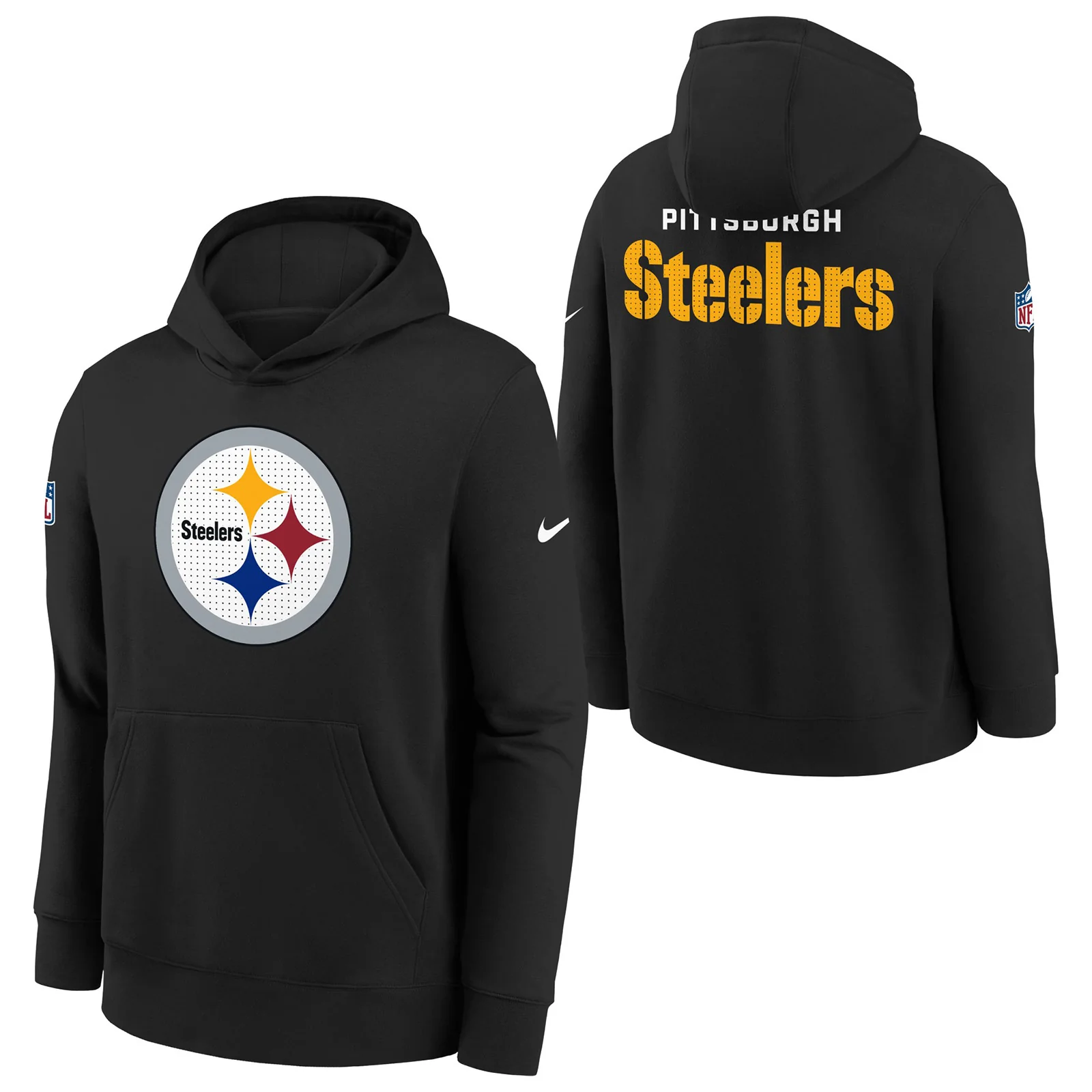 Nike Steelers Fleece Kids Hoodie - Black - Image 3