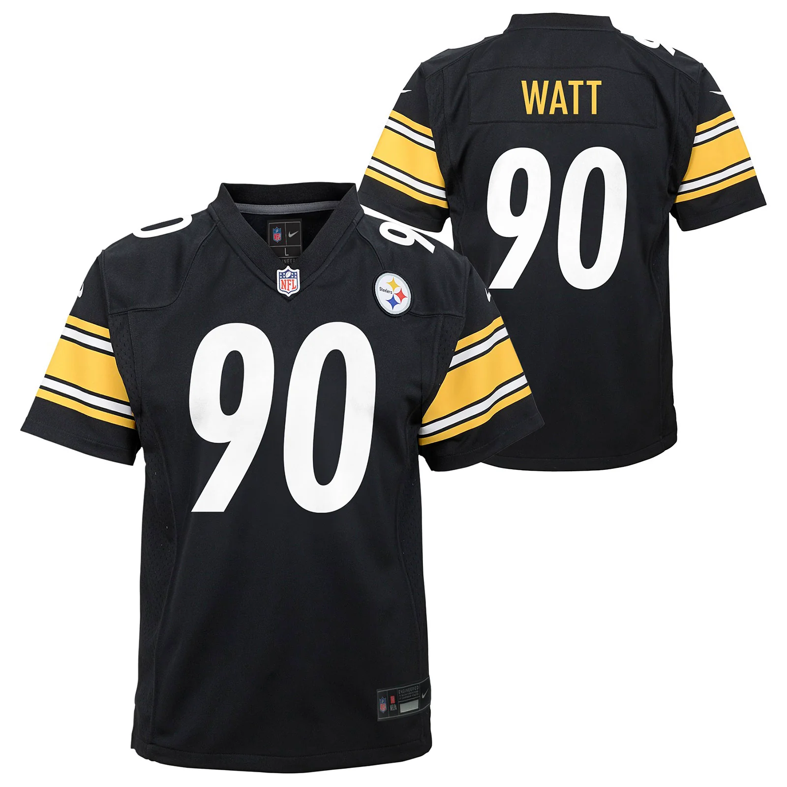 Nike Steelers Watt 90 Kids Game Jersey - Image 3