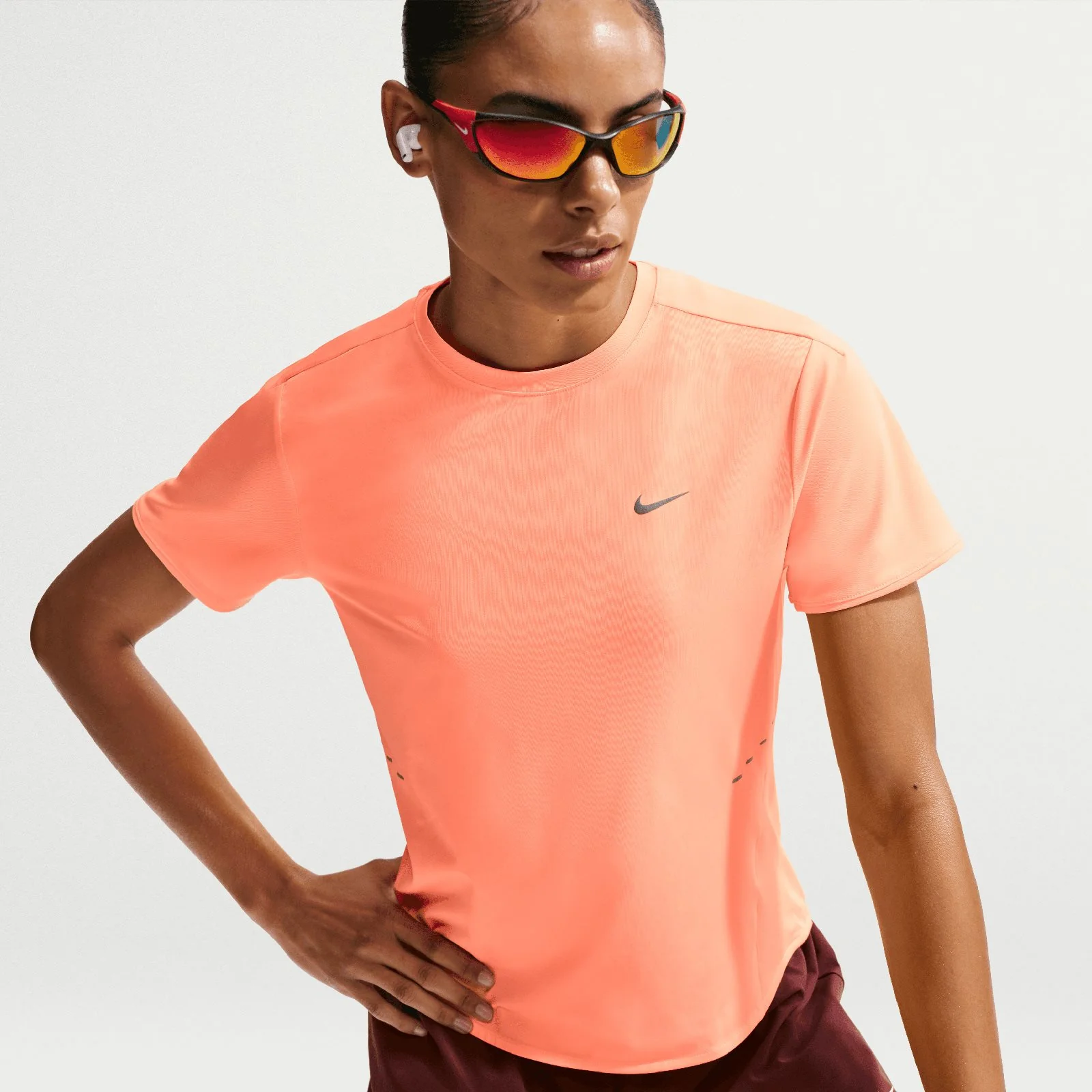 Nike Swift Womens Dri-FIT Short-Sleeve Running Top - Image 3