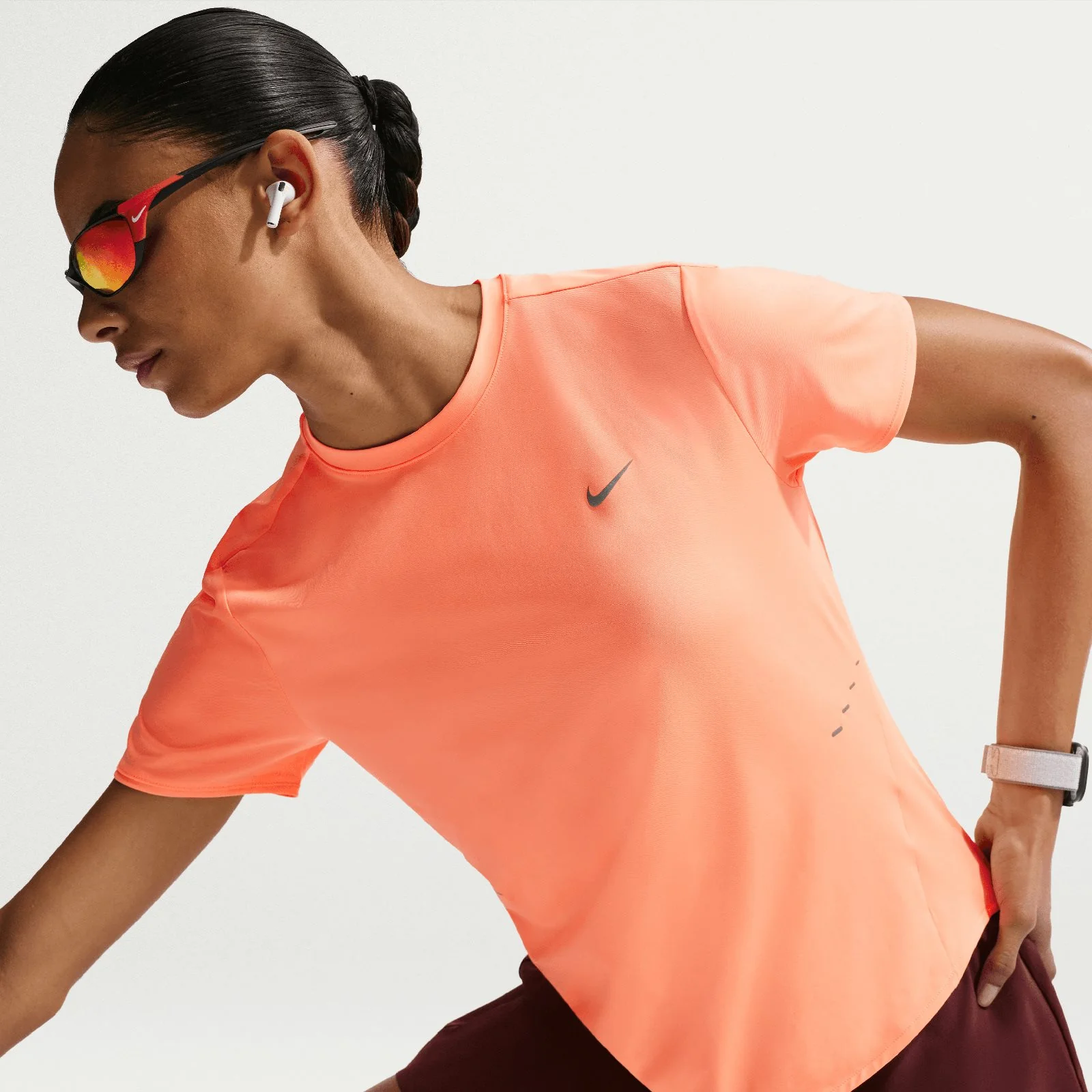 Nike Swift Womens Dri-FIT Short-Sleeve Running Top - Image 5