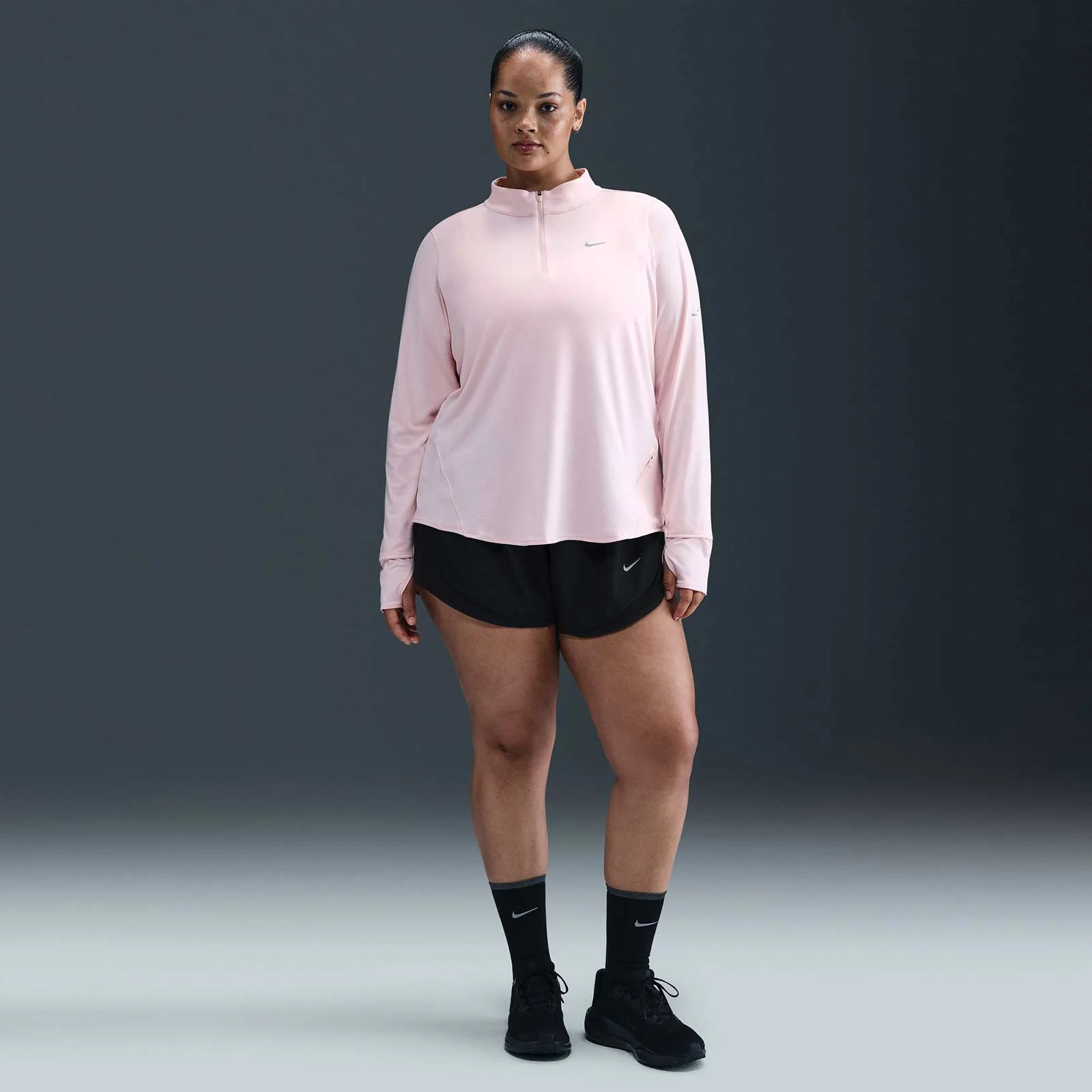 Nike Tempo Womens Dri-FIT Mid-Rise 3" Brief-Lined Running Shorts (Plus Size) - Image 4