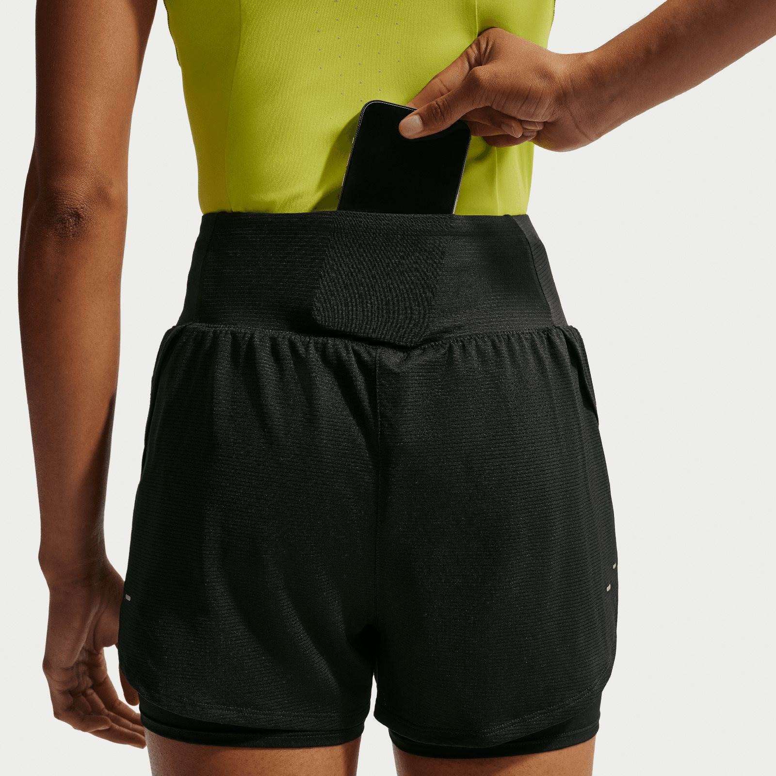 Nike Tempo Flow Womens Dri-FIT Mesh 2-in-1 Running Shorts - Image 3