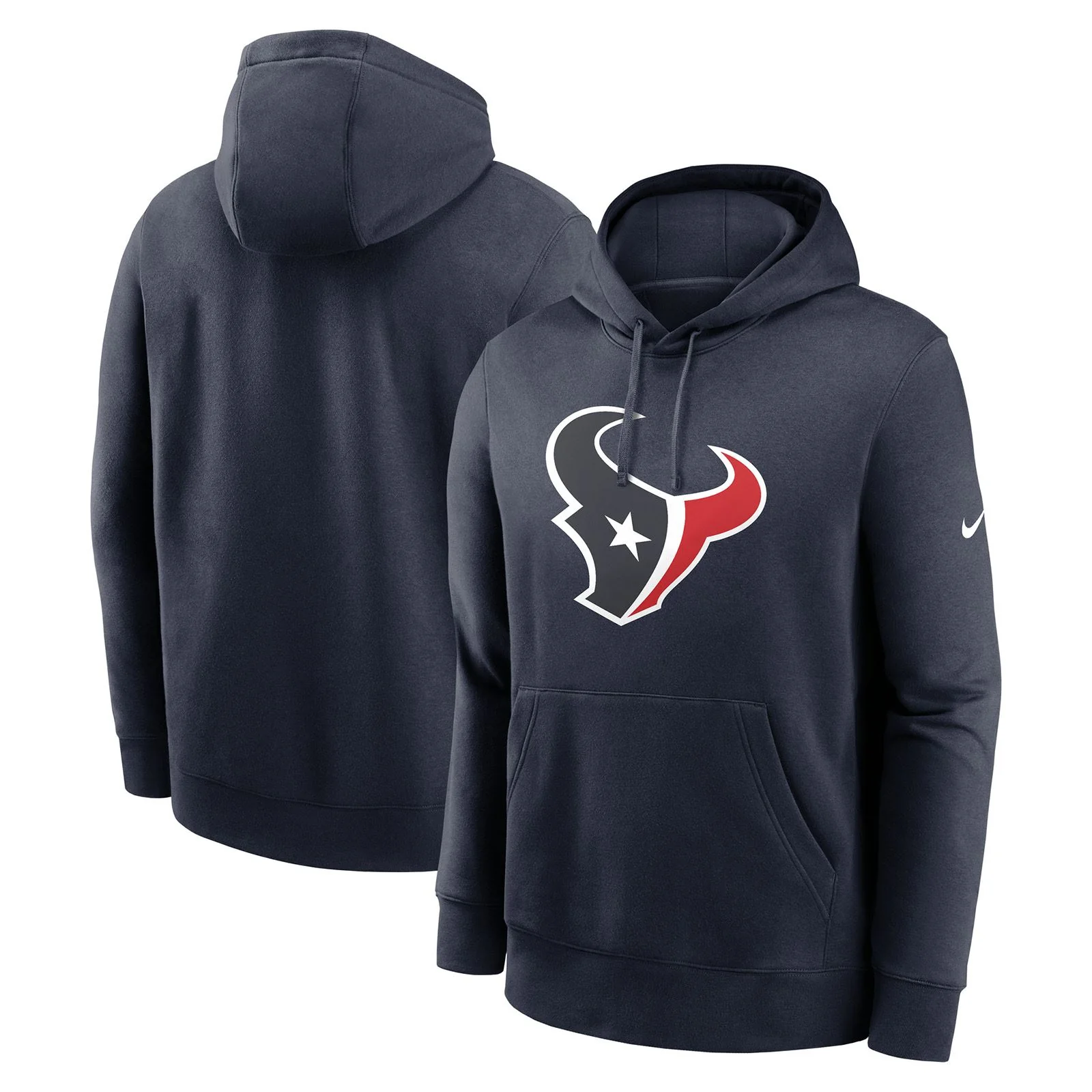 Nike Texans NFL Club Logo Hoodie - Blue - Image 3