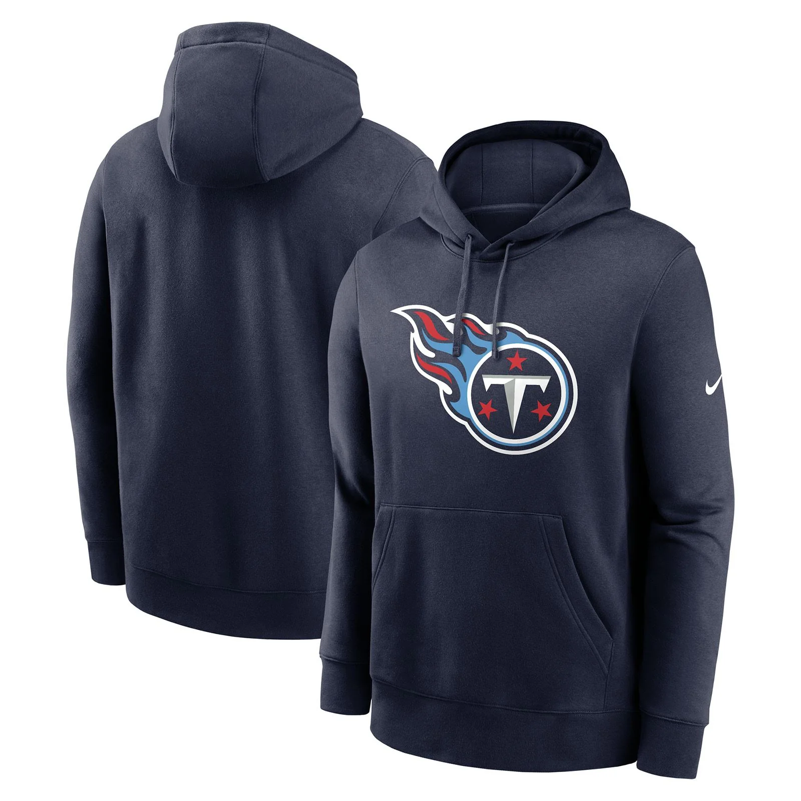 Nike Titans NFL Club Logo Hoodie - Navy - Image 3