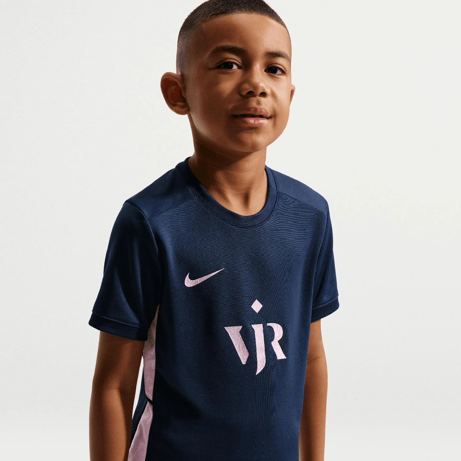 Nike Vini Jr. Academy Kids Dri-FIT Short-Sleeve Soccer Top - Image 3
