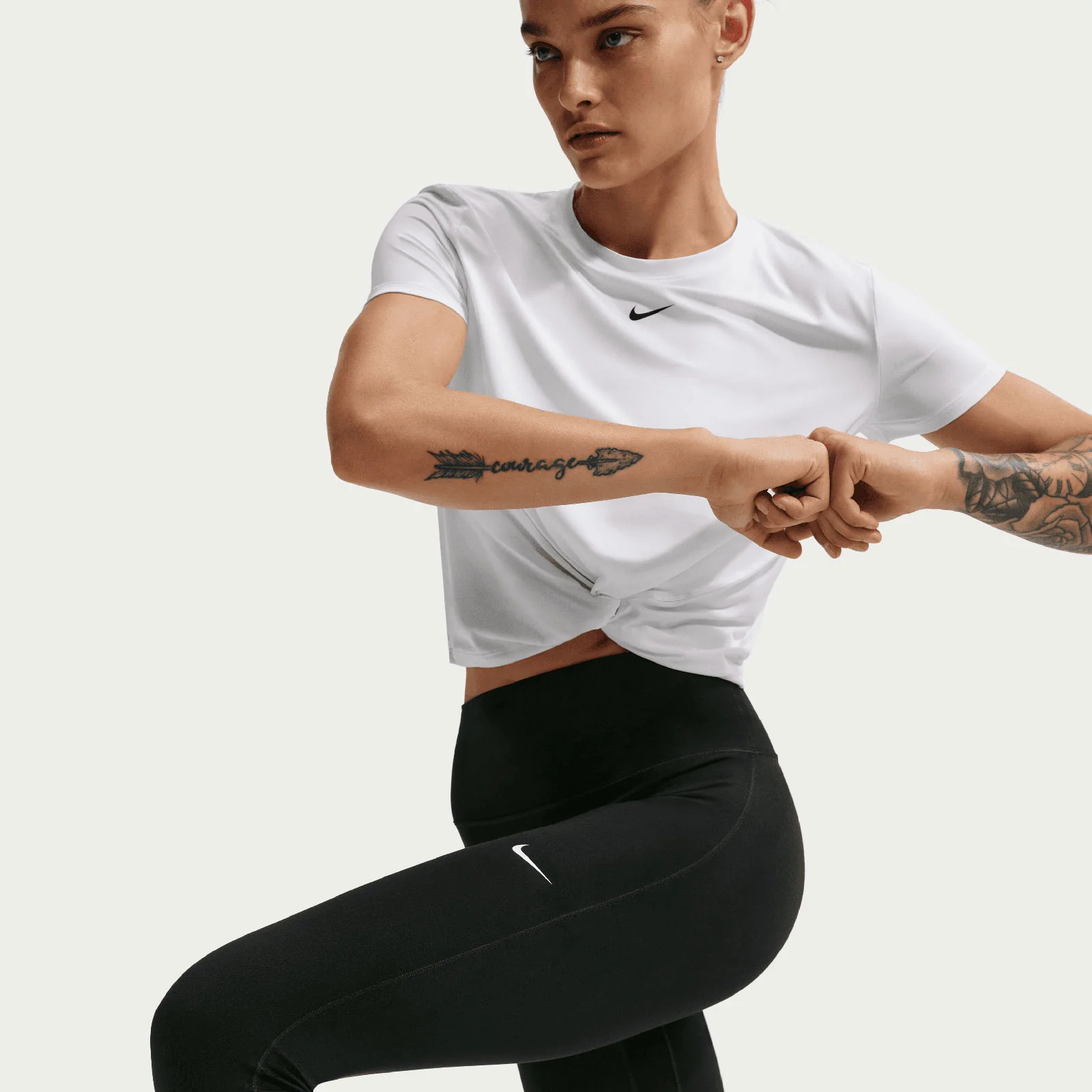 Nike One Seamless Front Womens High-Waisted Full-Length Leggings - Image 5