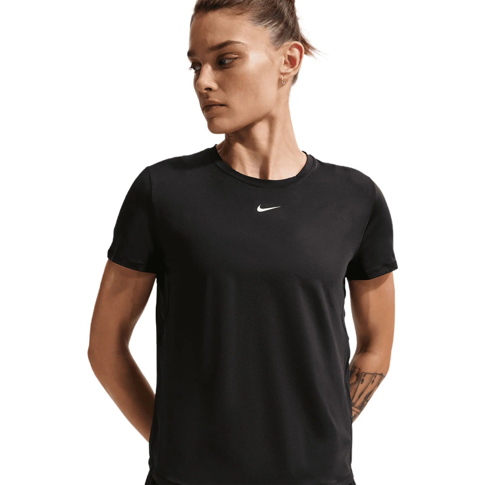 Nike W NK ONE CLASSIC DF SS TOP Black - Image 3