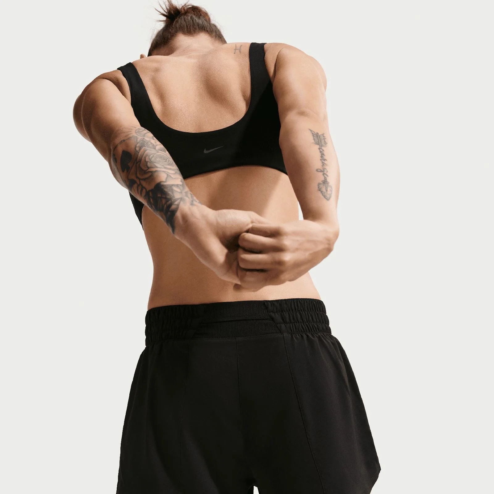 Nike One Womens Dri-FIT High-Waisted 3" 2-in-1 Shorts - Image 4