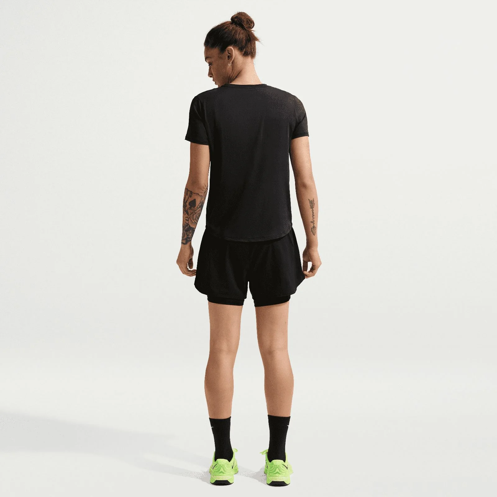 Nike One Womens Dri-FIT High-Waisted 3" 2-in-1 Shorts - Image 7