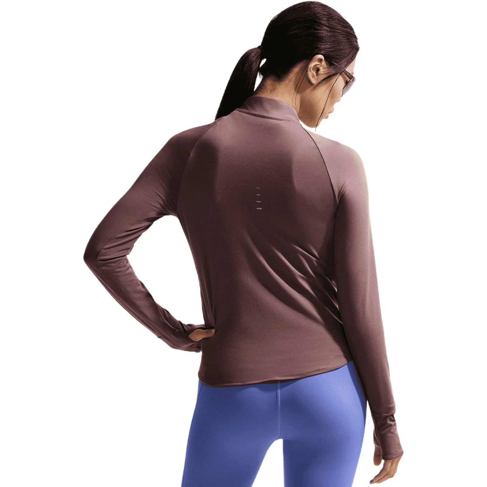Nike Swift Womens Dri-FIT UV Half-Zip Running Top - Image 2