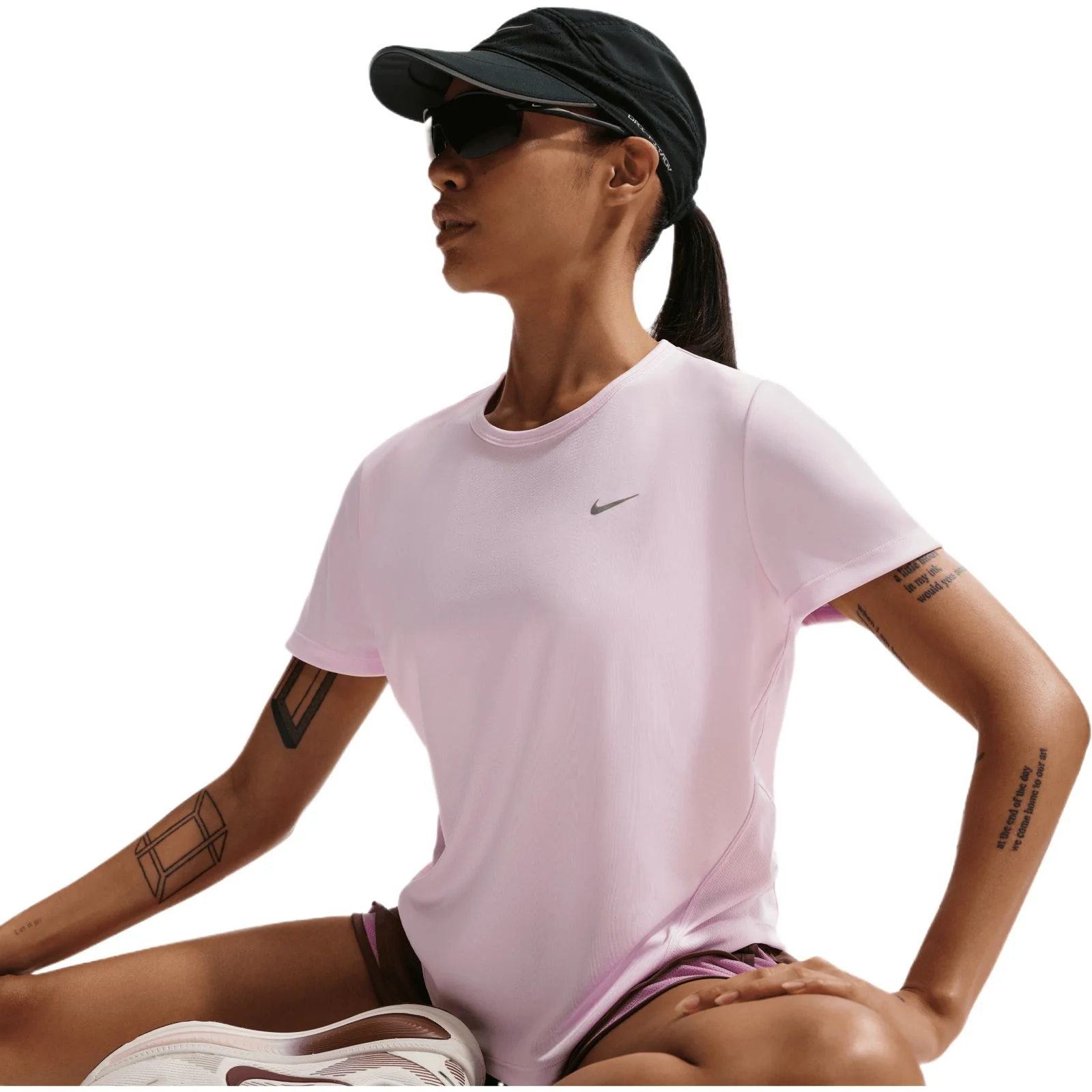 Nike Tempo Womens Dri-FIT Short-Sleeve Running Top - Image 3