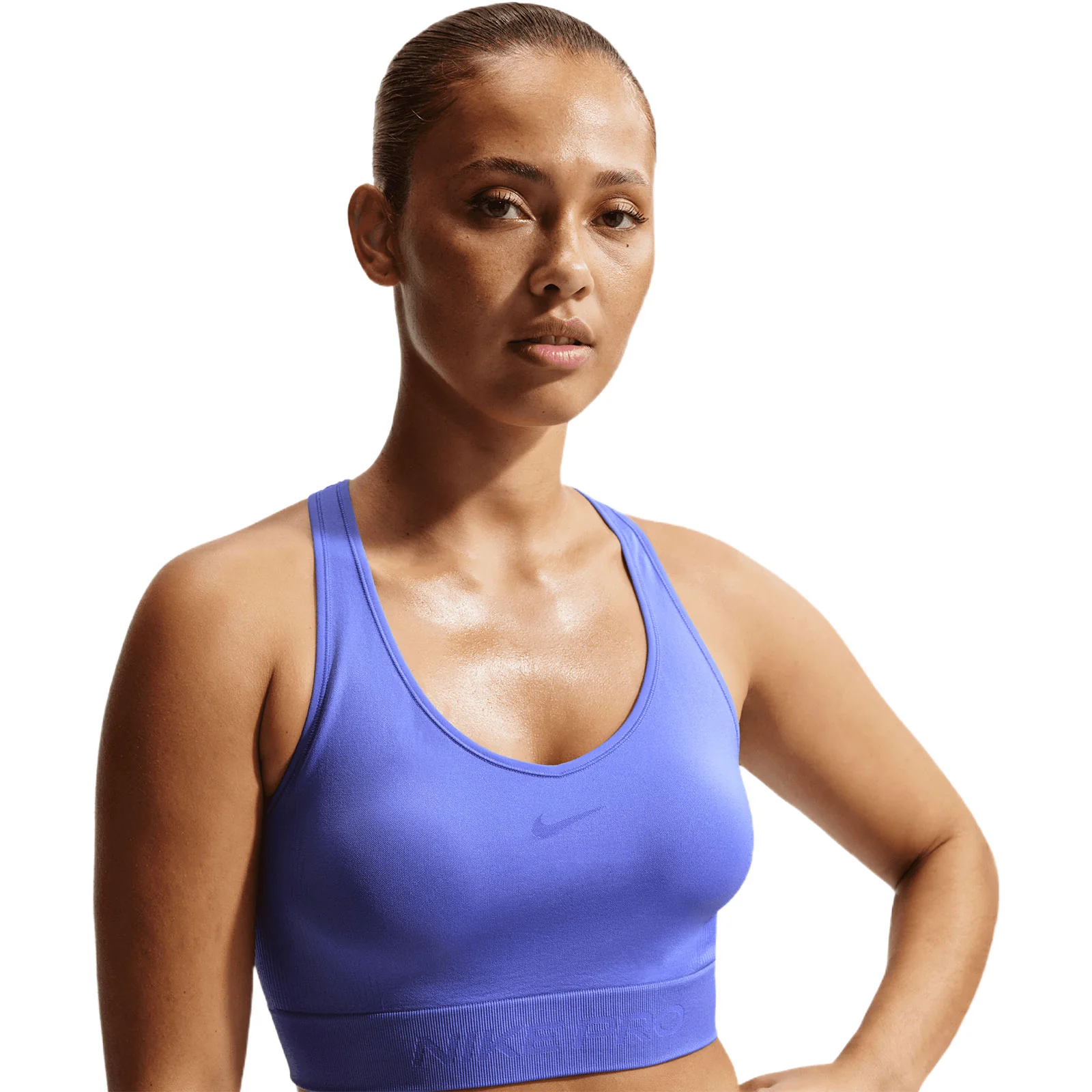 Nike Pro Seamless Womens Dri-FIT Cropped Tank Top - Image 3