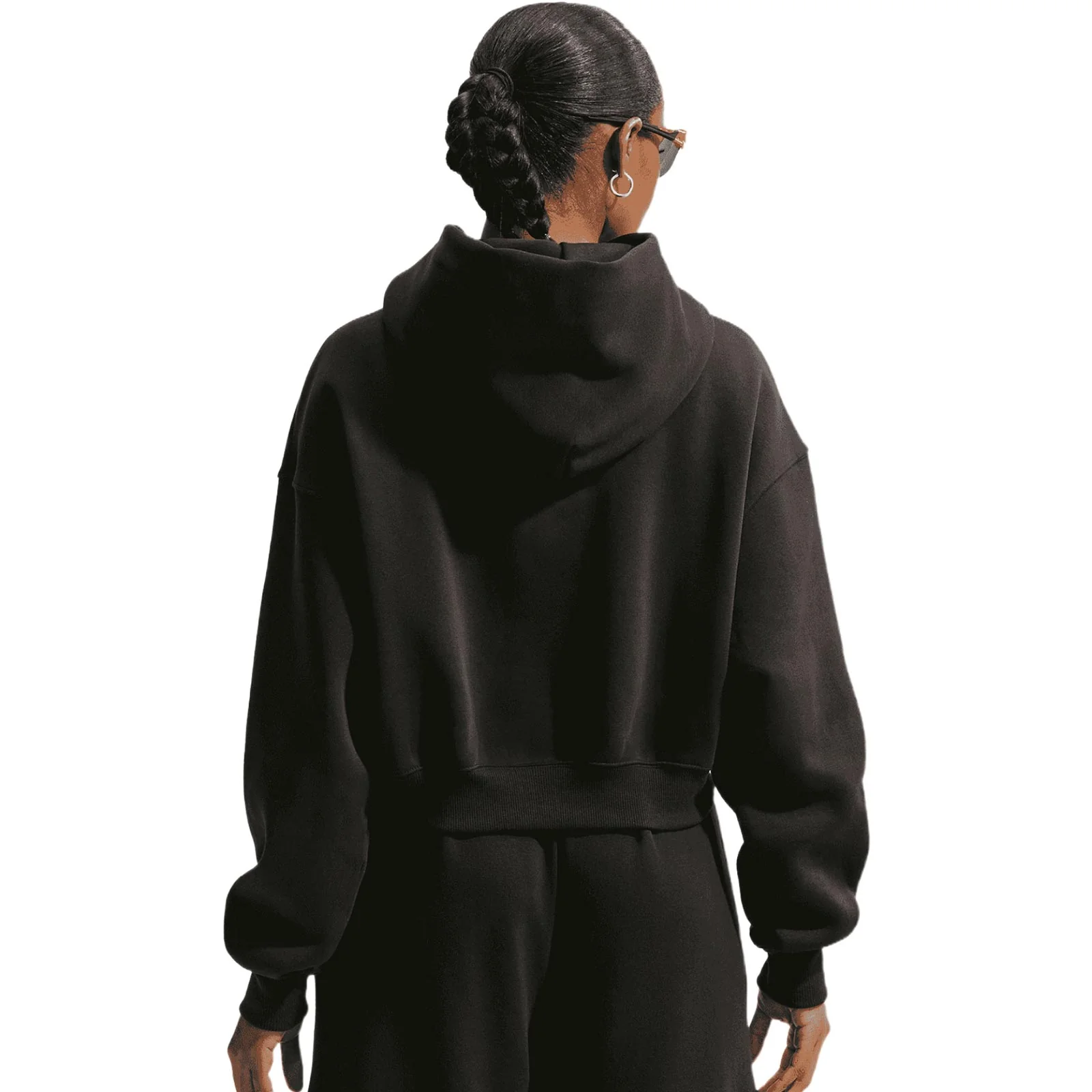 Nike Phoenix Fleece Womens Oversized Cropped Hoodie - Image 2