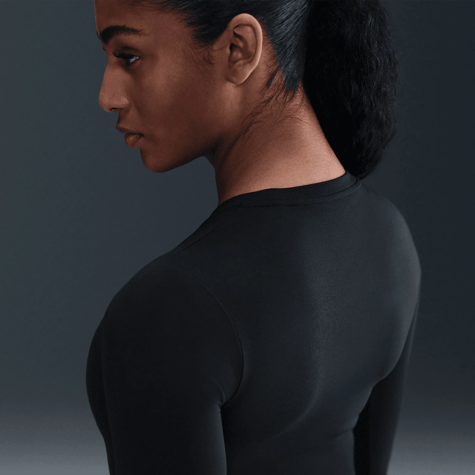 Nike One Fitted Womens Dri-FIT Long-Sleeve Top - Image 5