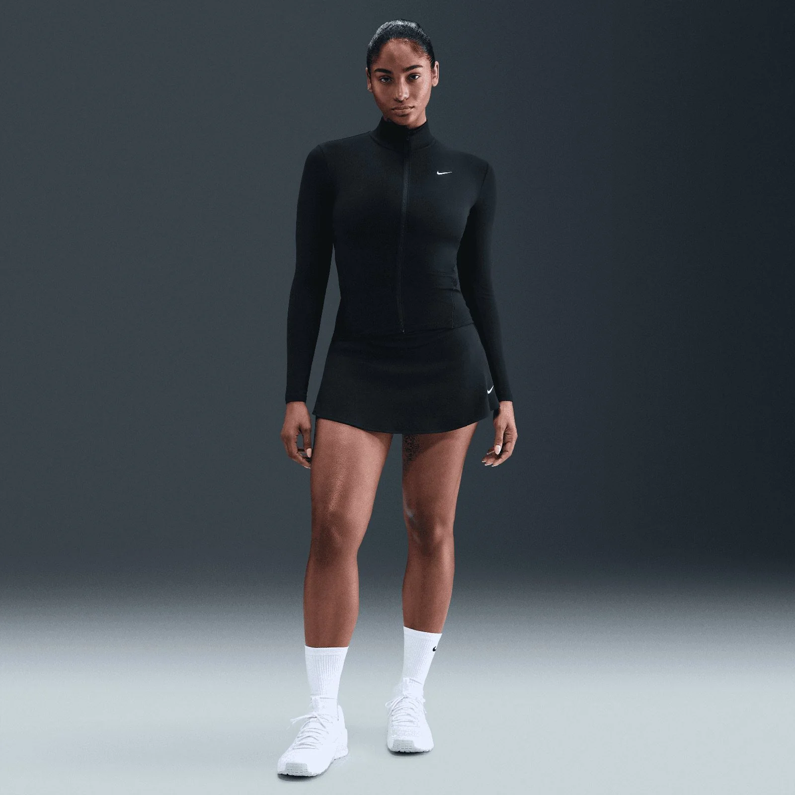Nike One Fitted Womens Dri-FIT Full-Zip Jacket - Image 6