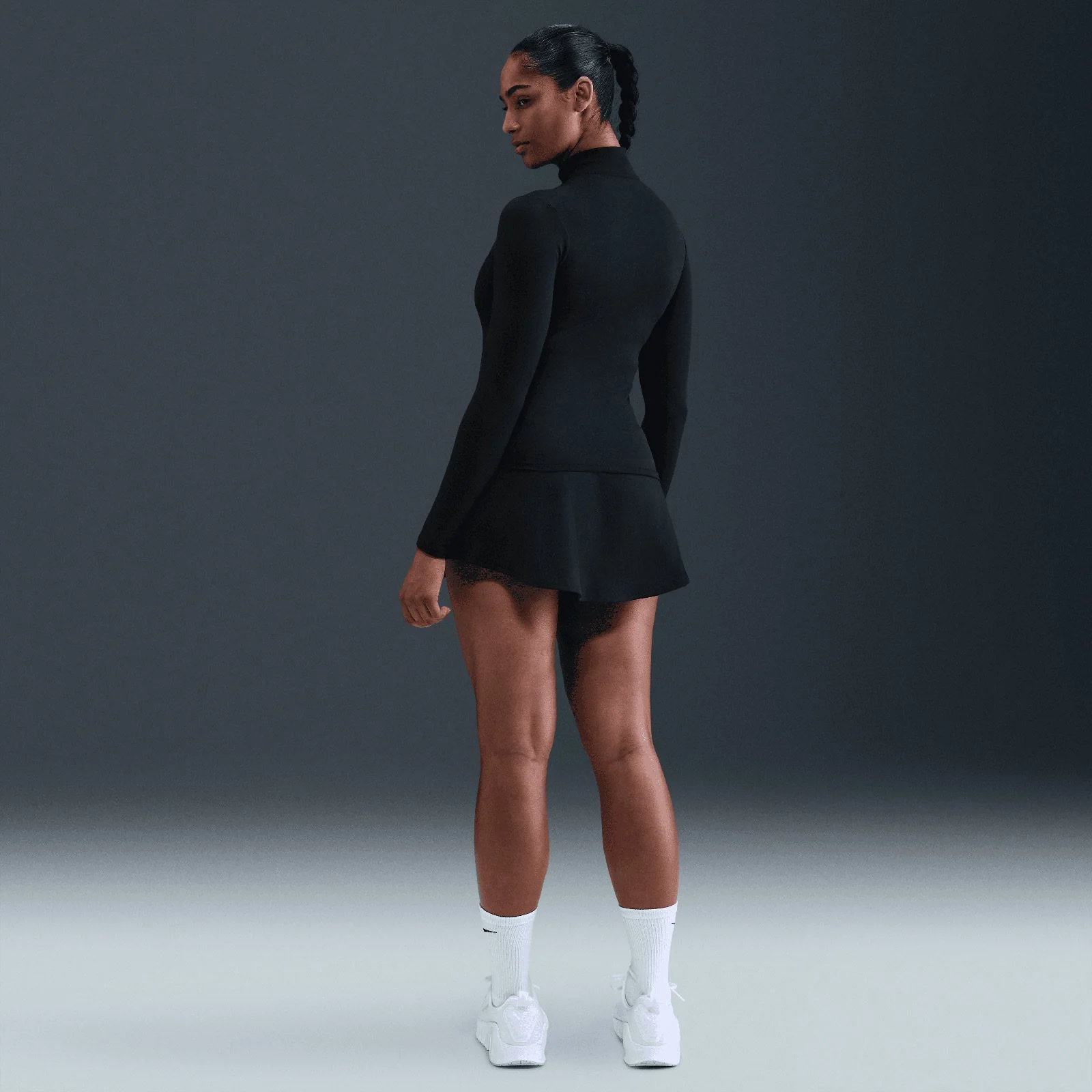 Nike One Fitted Womens Dri-FIT Full-Zip Jacket - Image 7