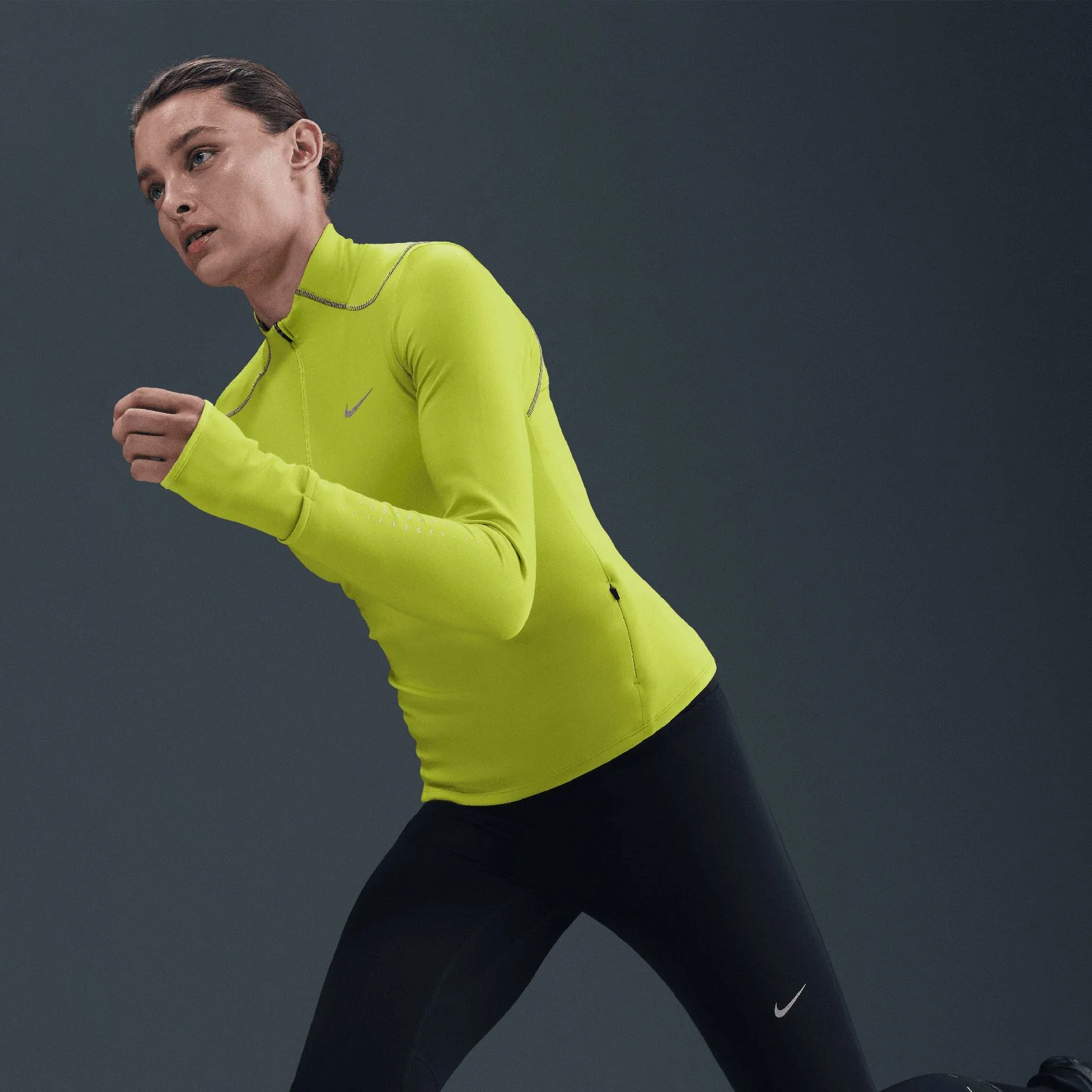 Nike Swift Womens Therma-FIT ADV Half-Zip Running Top with Reflective Accents - Image 5