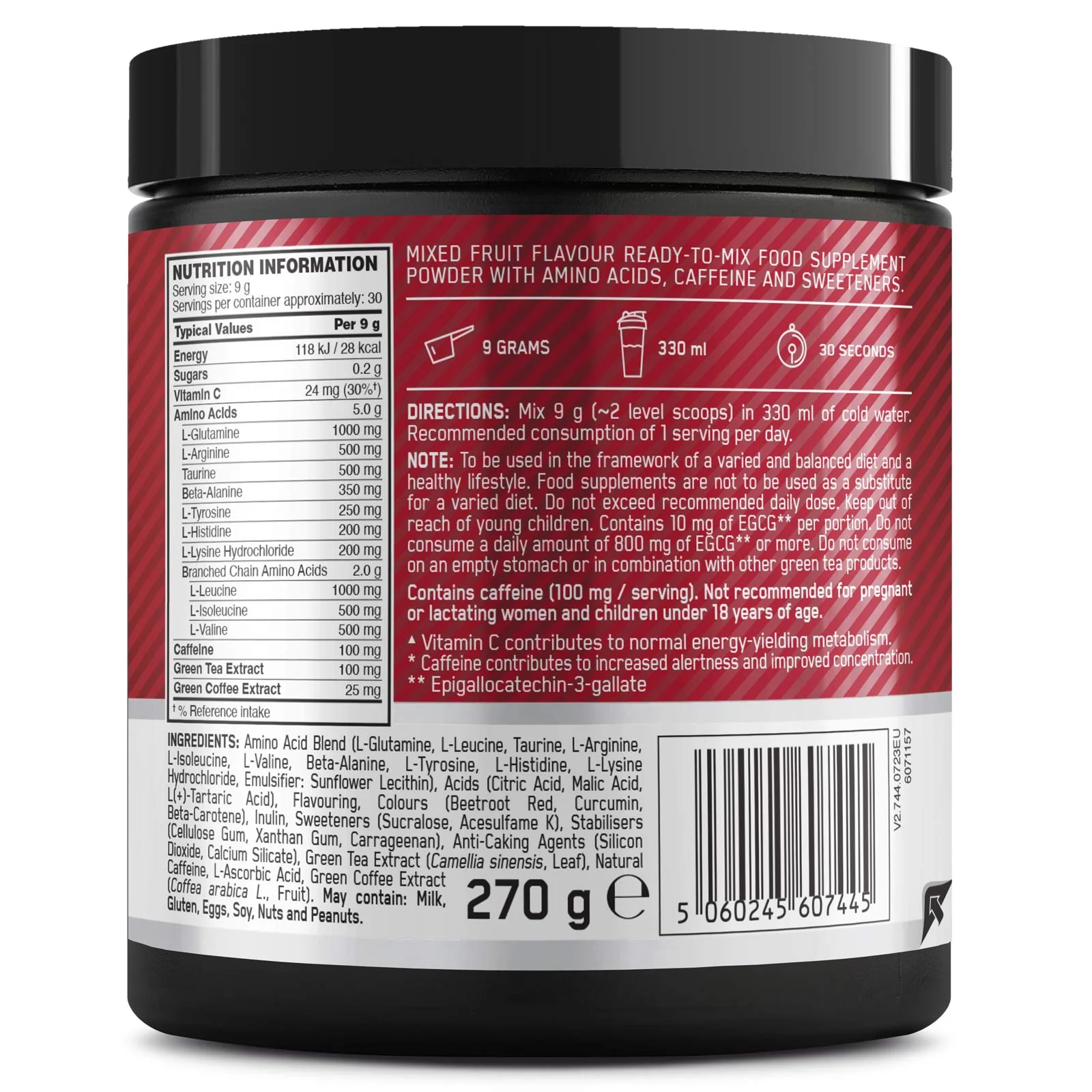 Optimum Nutrition Amino Energy 270g Tub - Image 2