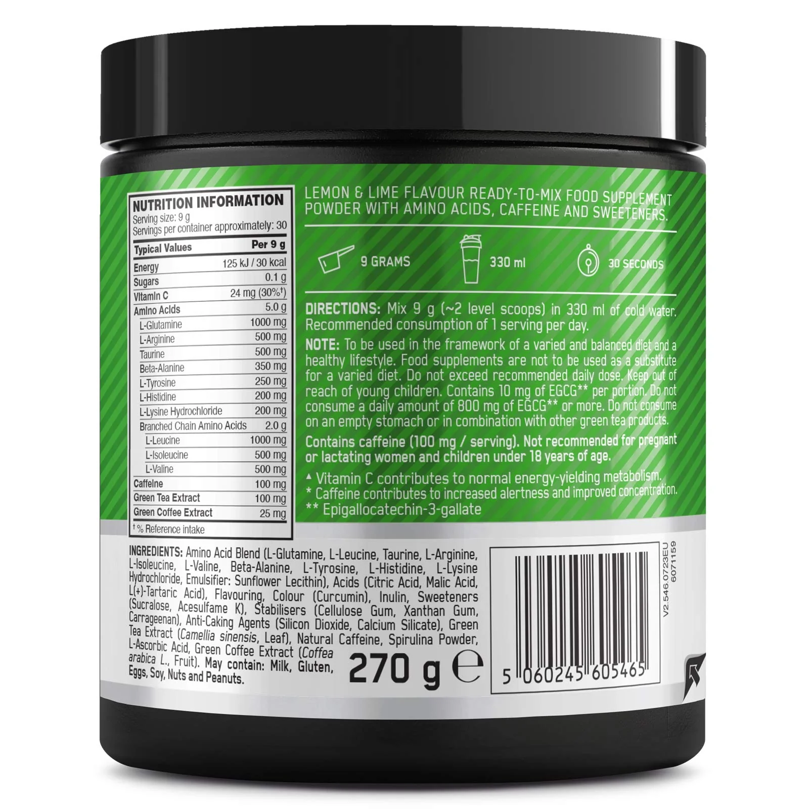 Optimum Nutrition Amino Energy 270g Tub - Image 5