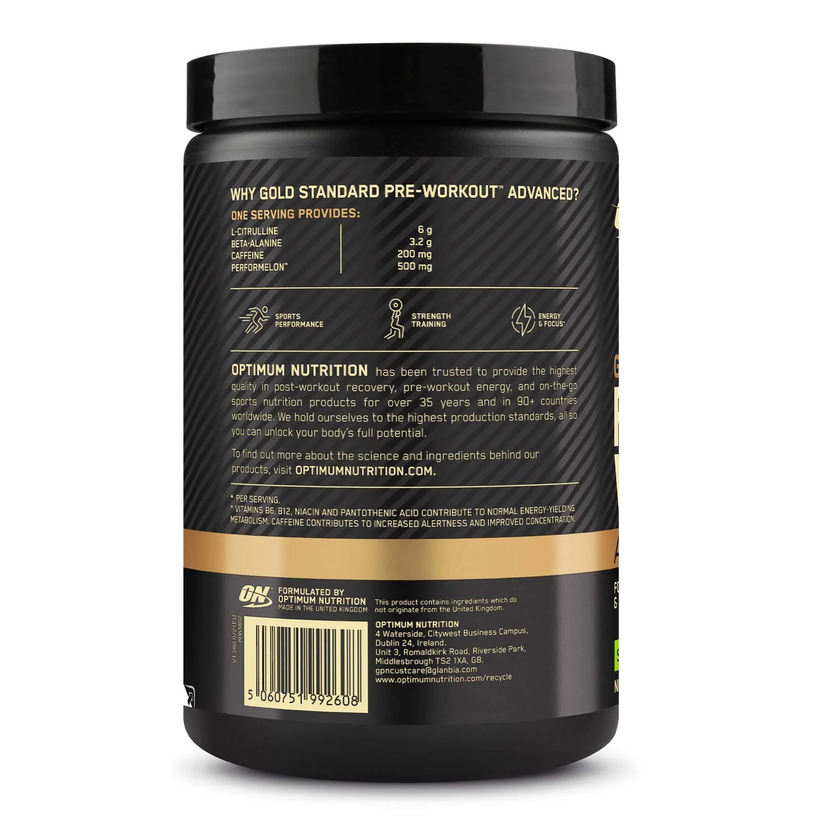 Optimum Nutrition Gold Stand Pre-Work Advanced 420g Tub - Image 6