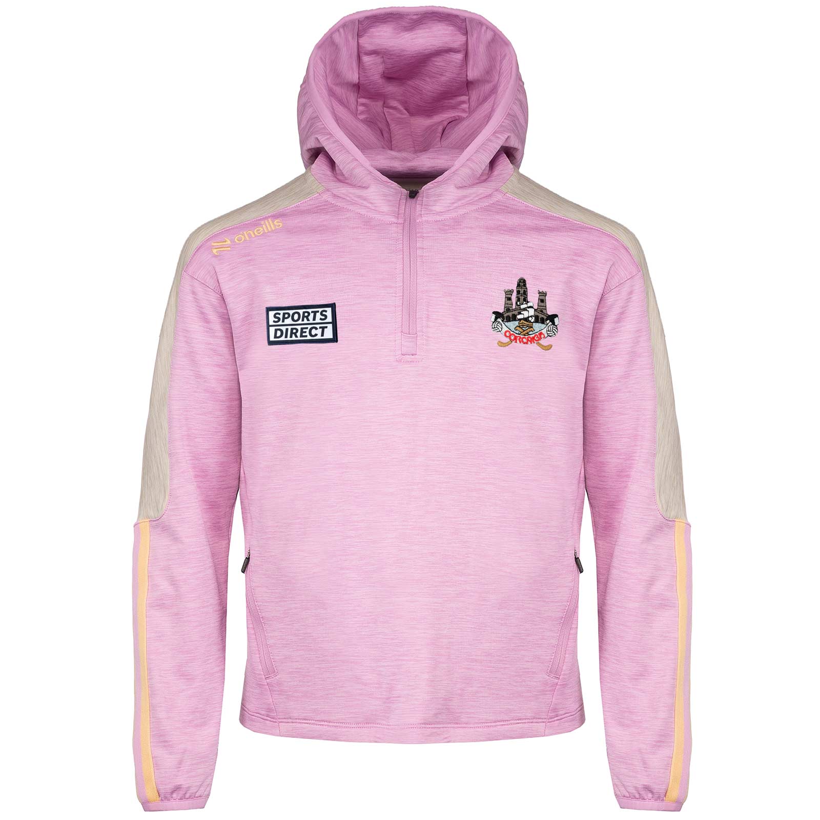 O'Neills Cork GAA Garima Girls Brushed Half Zip Hoodie