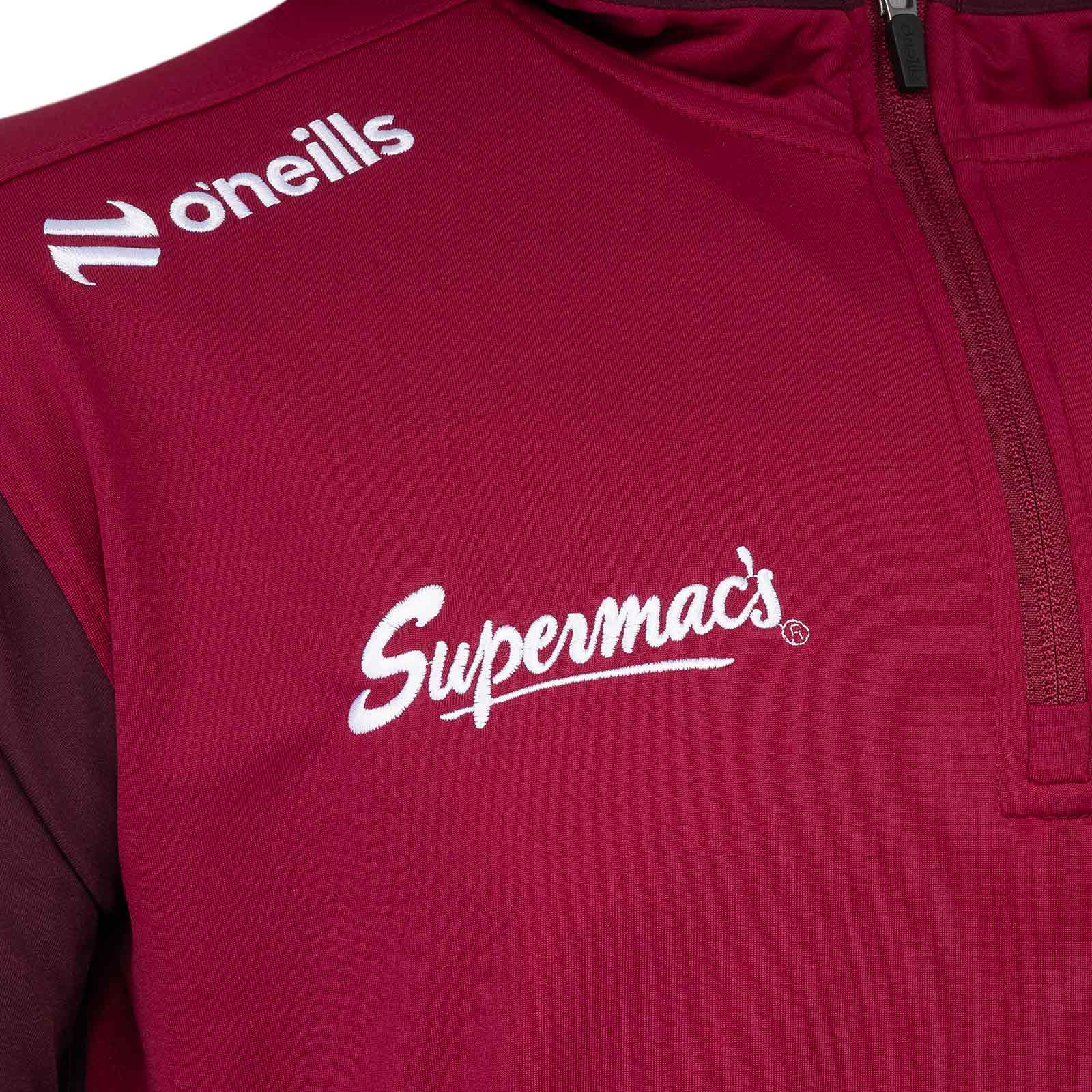 O'Neills Galway GAA Graham Kids Brushed Half Zip Hoodie - Image 4