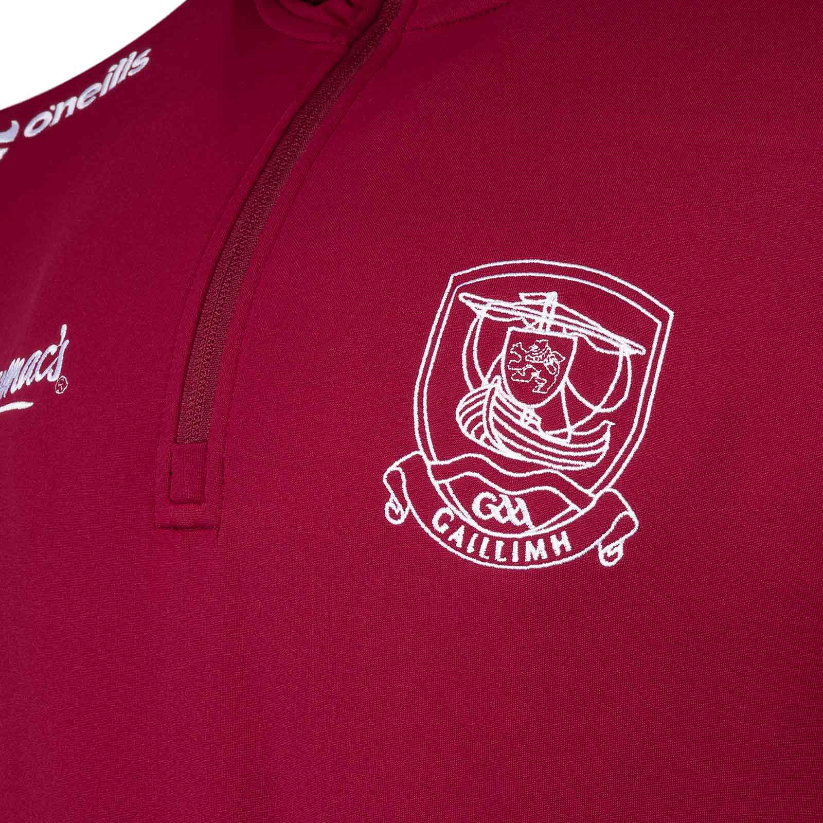 O'Neills Galway GAA Graham Kids Brushed Half Zip Hoodie - Image 5
