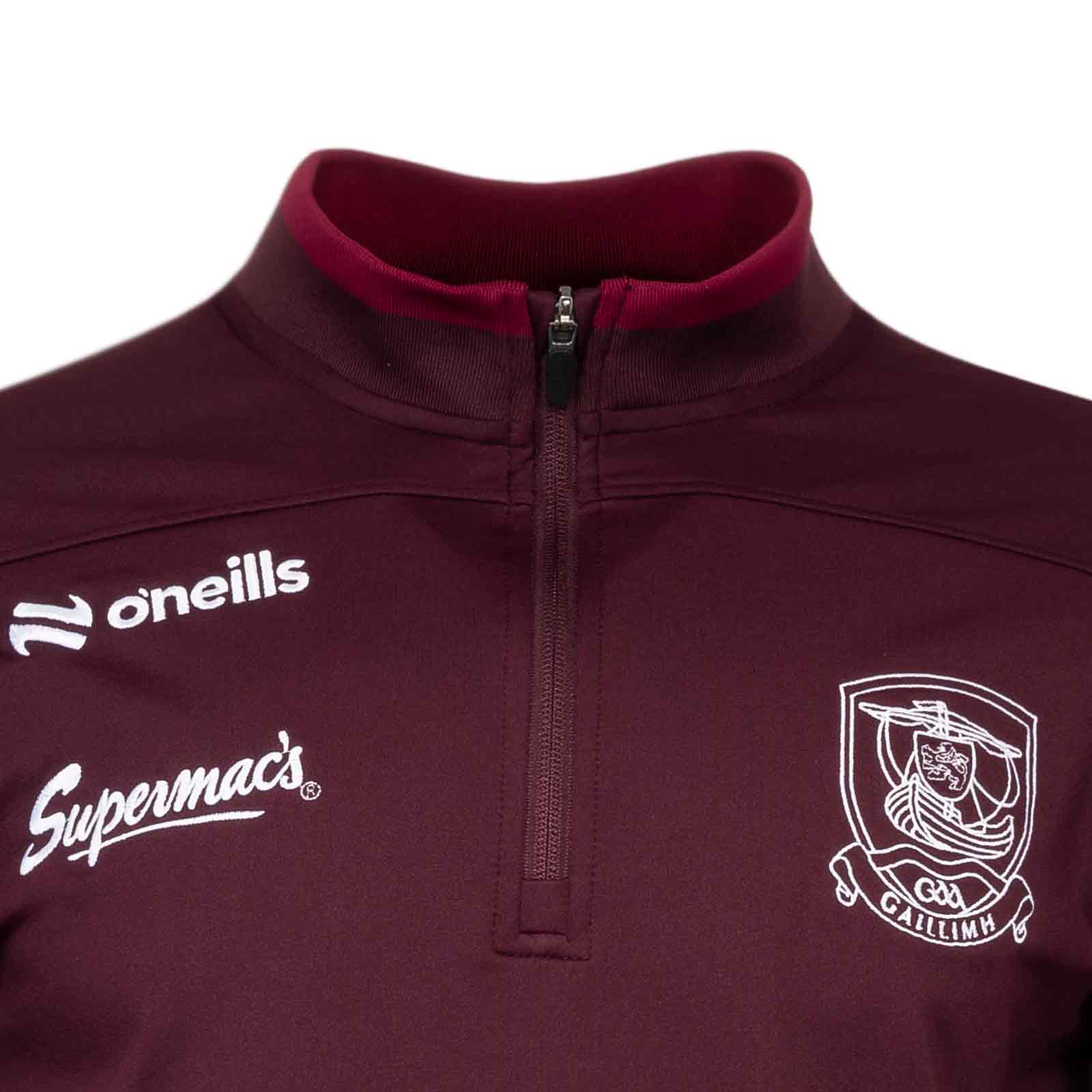 O'Neills Galway GAA Graham Brushed Kids Half Zip Top - Image 3