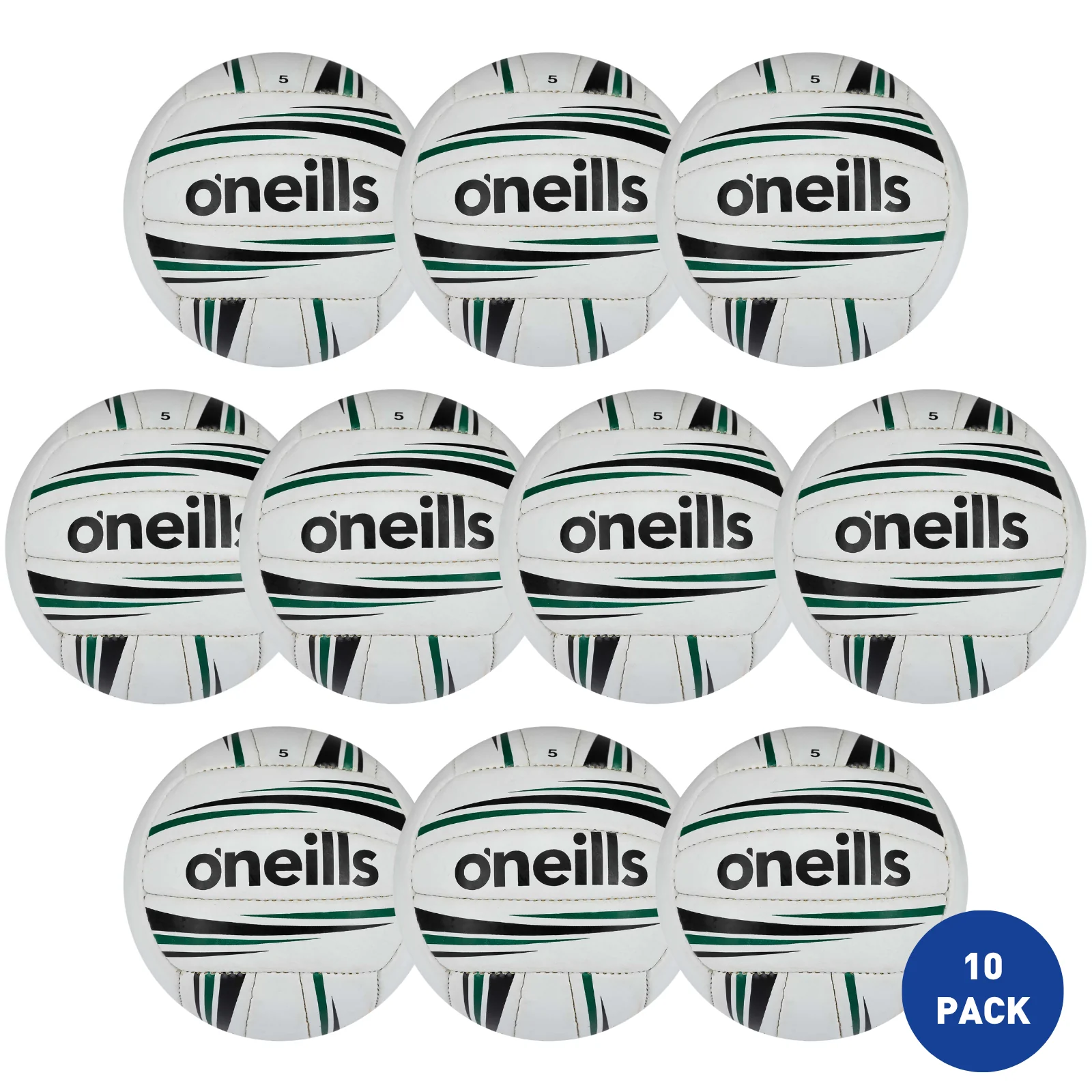 O'Neills Inter County GAA Trainer Football Size 5 - 10 Pack