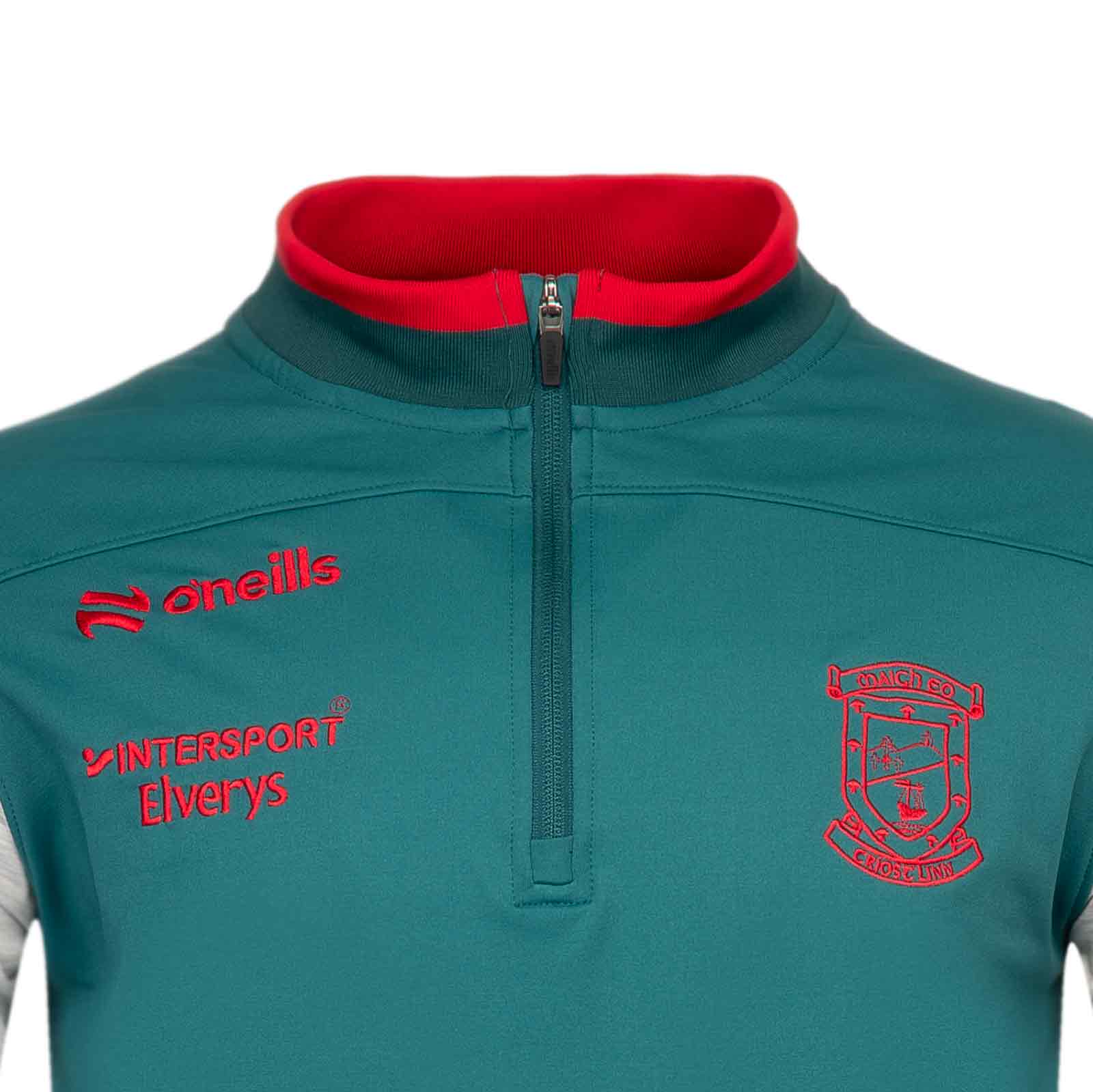 O'Neills Mayo GAA Graham Brushed Kids Half Zip Top - Image 3
