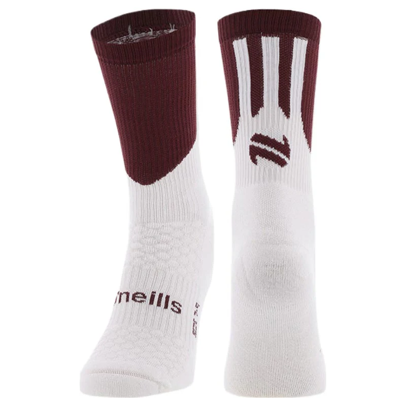 O'Neills Ion Midi Sock Maroon | White
