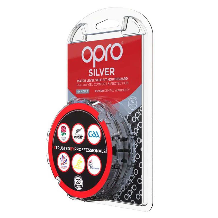 Opro Self-Fit Mouthguard - Silver Level (Age 10+) - Image 3