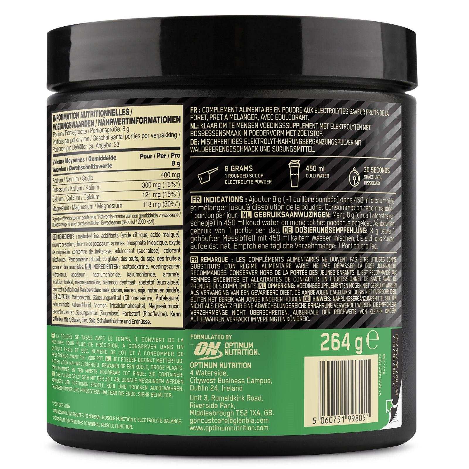 Optimum Nutrition Electrolytes 264g - Image 5