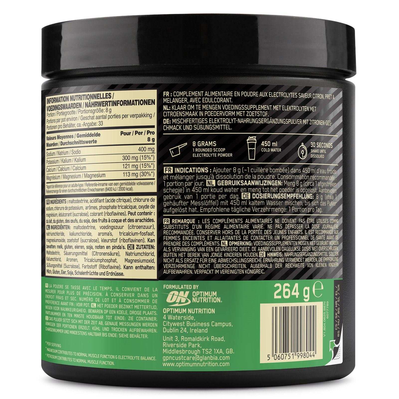 Optimum Nutrition Electrolytes 264g - Image 7